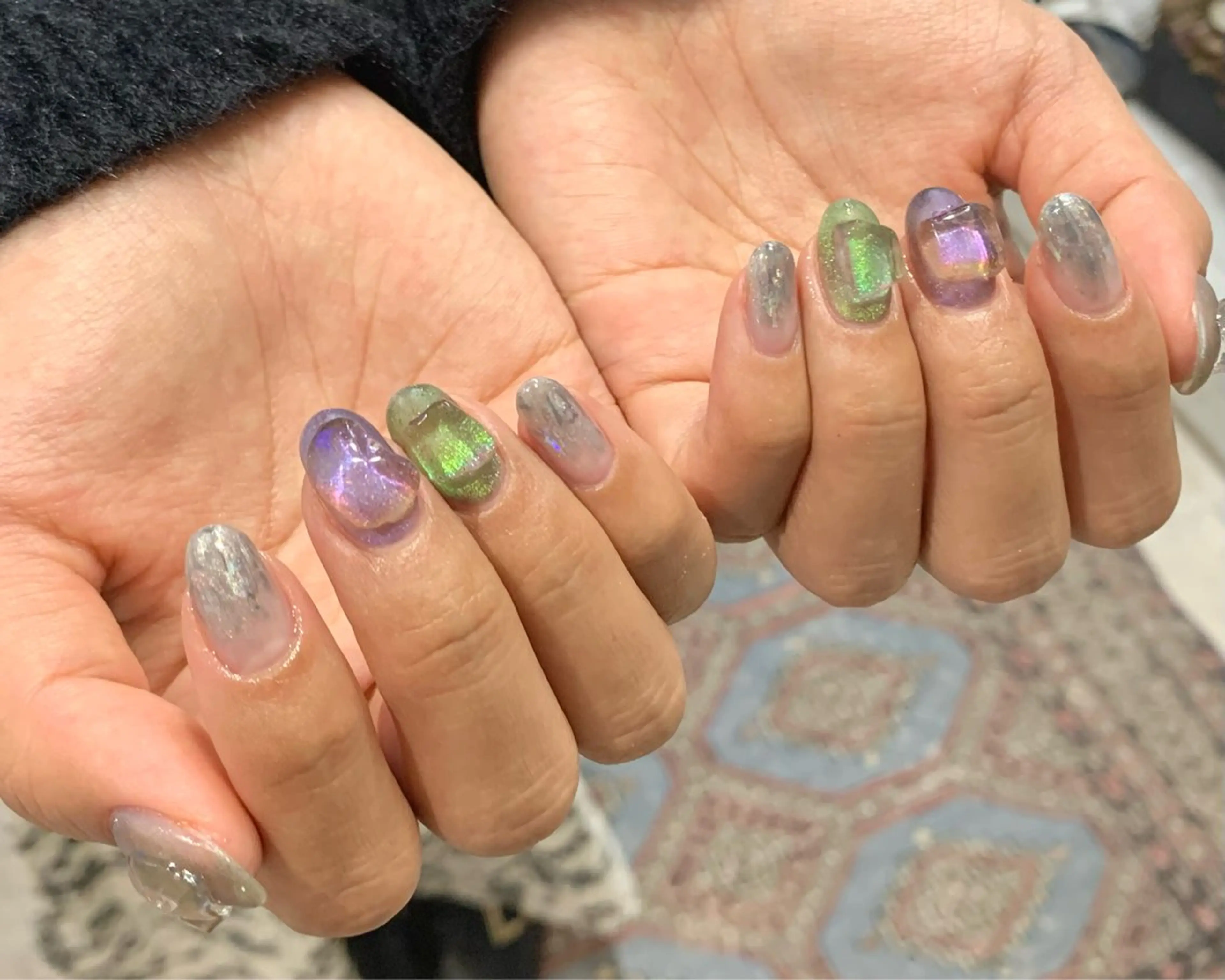 ネイル 0203ムニムサン 💙Mihoのネイルデザイン