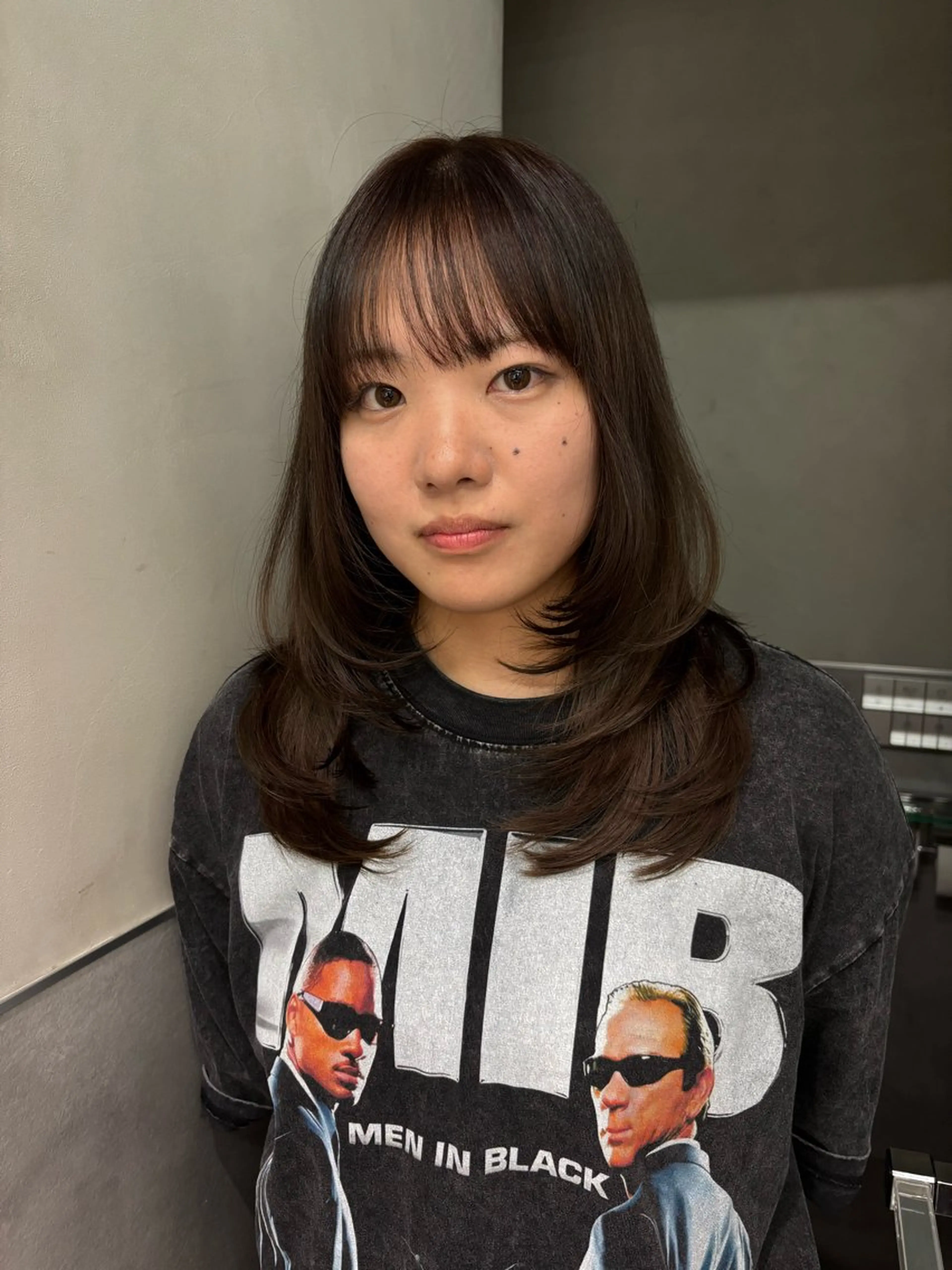 セミロング レイヤーカット 日吉/レイヤー/ 髪質改善/iatoのヘアスタイル