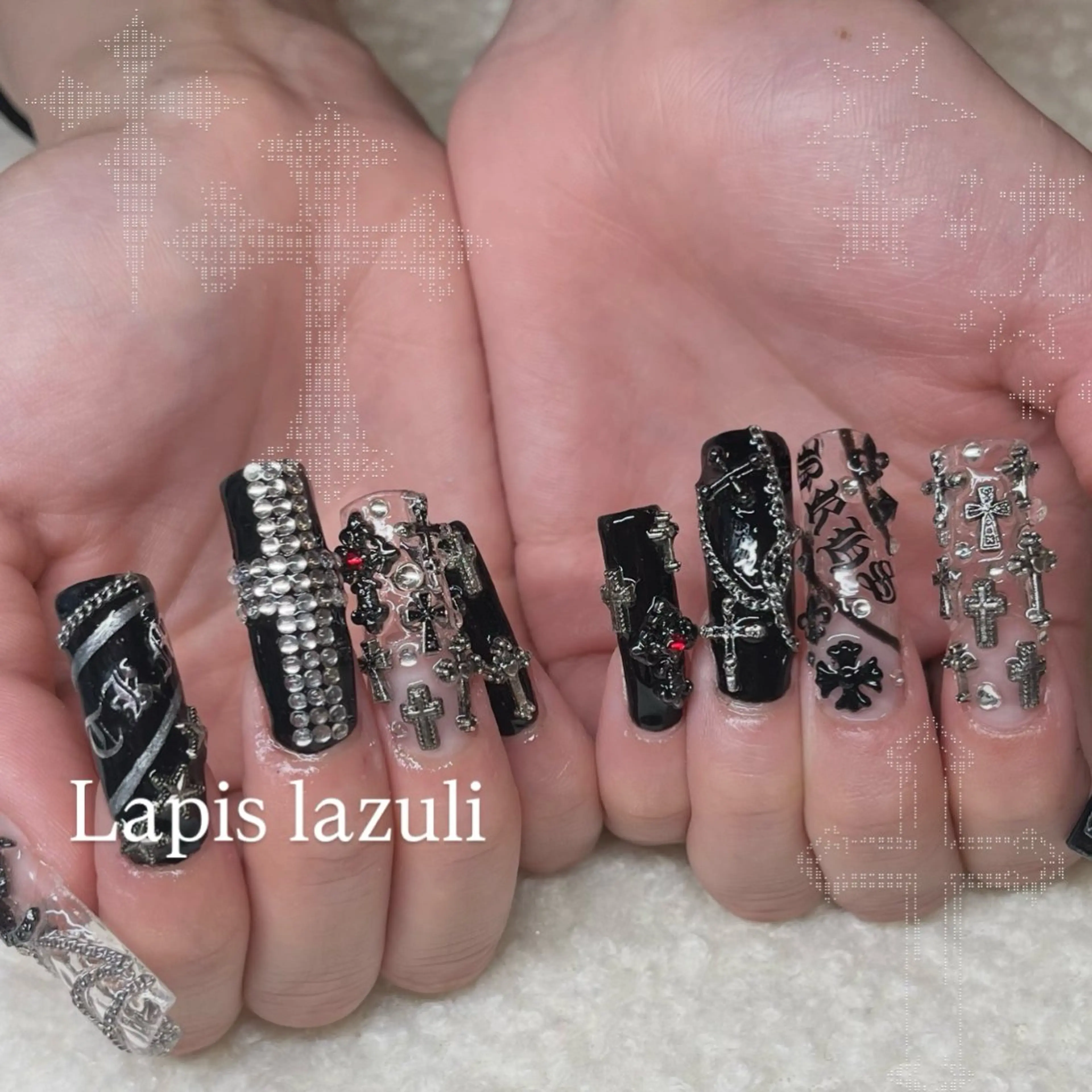 ネイル ハンドネイル YURINA ⋆꙳𝜗𝜚꙳.*‬のネイルデザイン