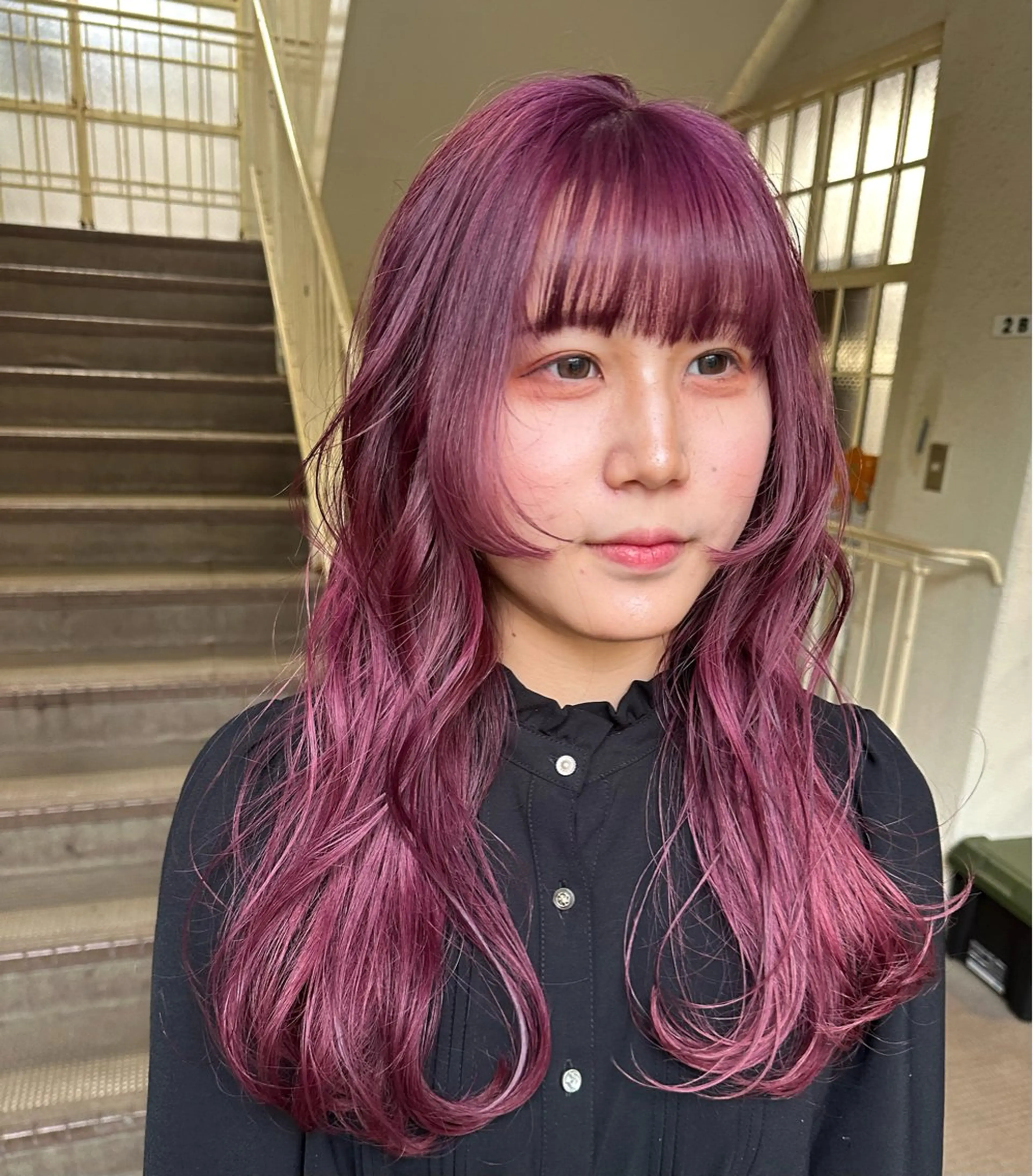 ロング パープルカラー 🍊 MOEKO🍊のヘアスタイル