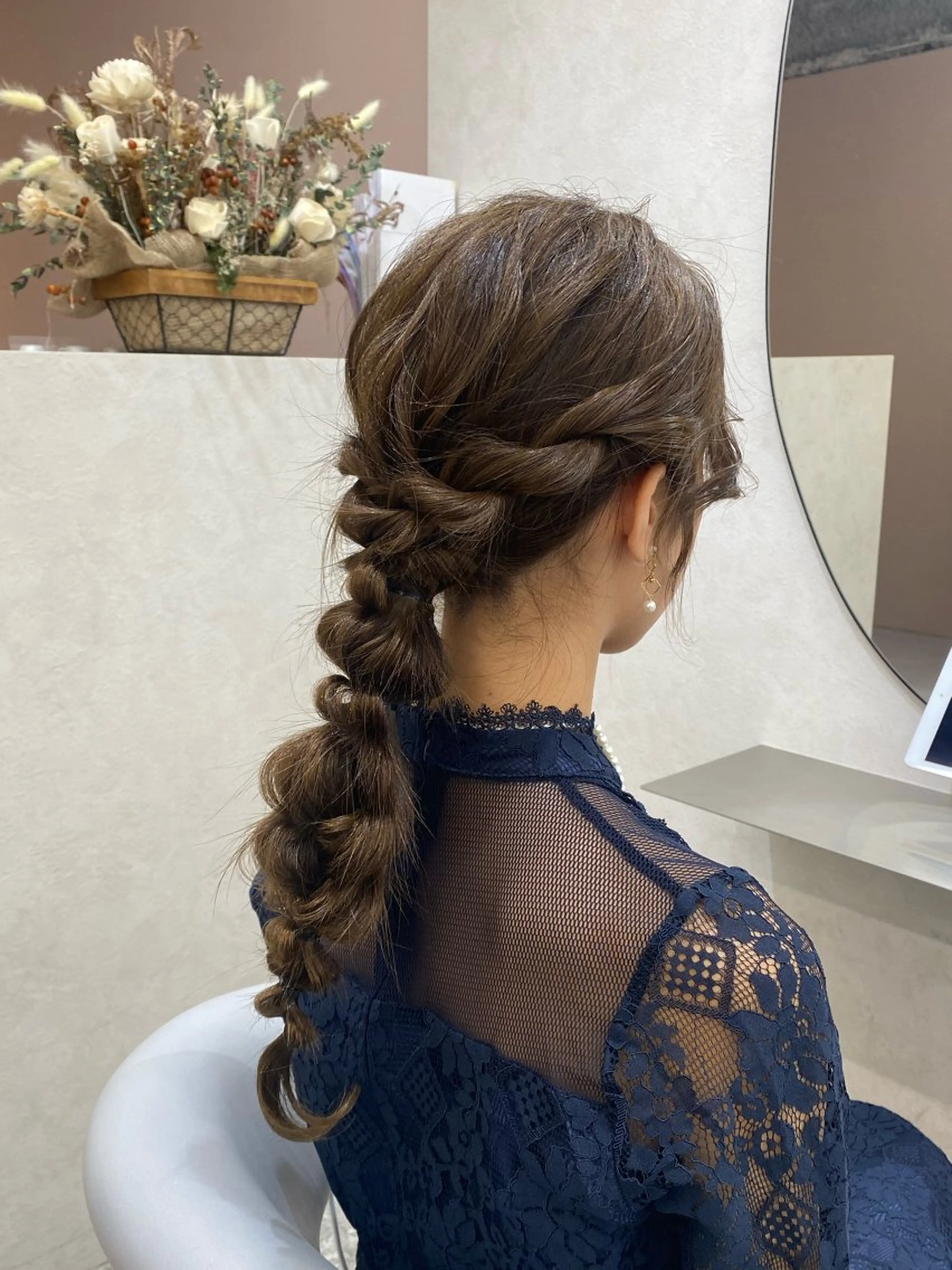 ロング ヘアアレンジ ヘアセット 渋谷/韓国レイヤー/ シールエクステ ななのヘアスタイル