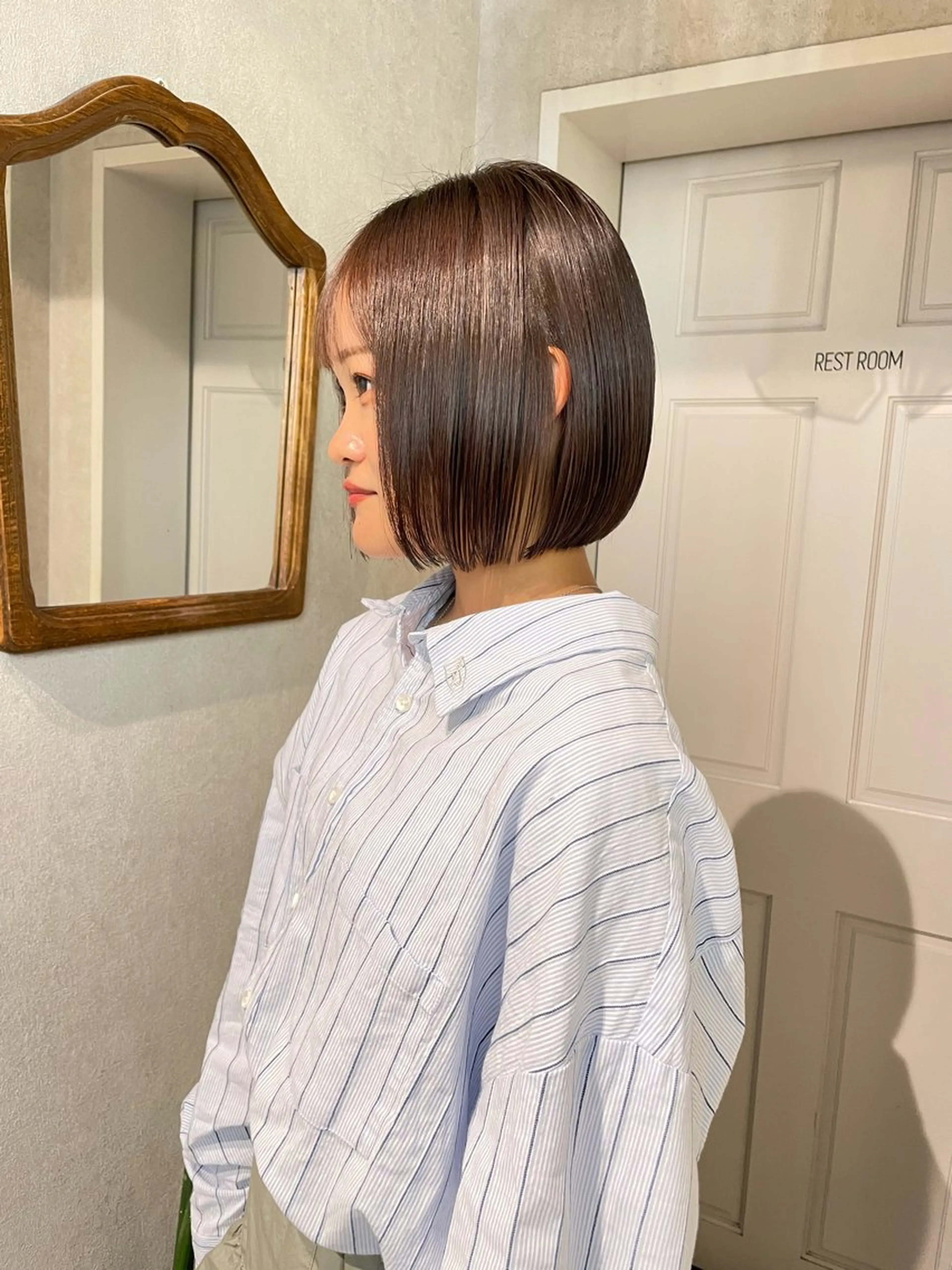 ショート カラー ヘアカラー トリートメント ナチュラル透明感🌱 小山美樹子のヘアスタイル