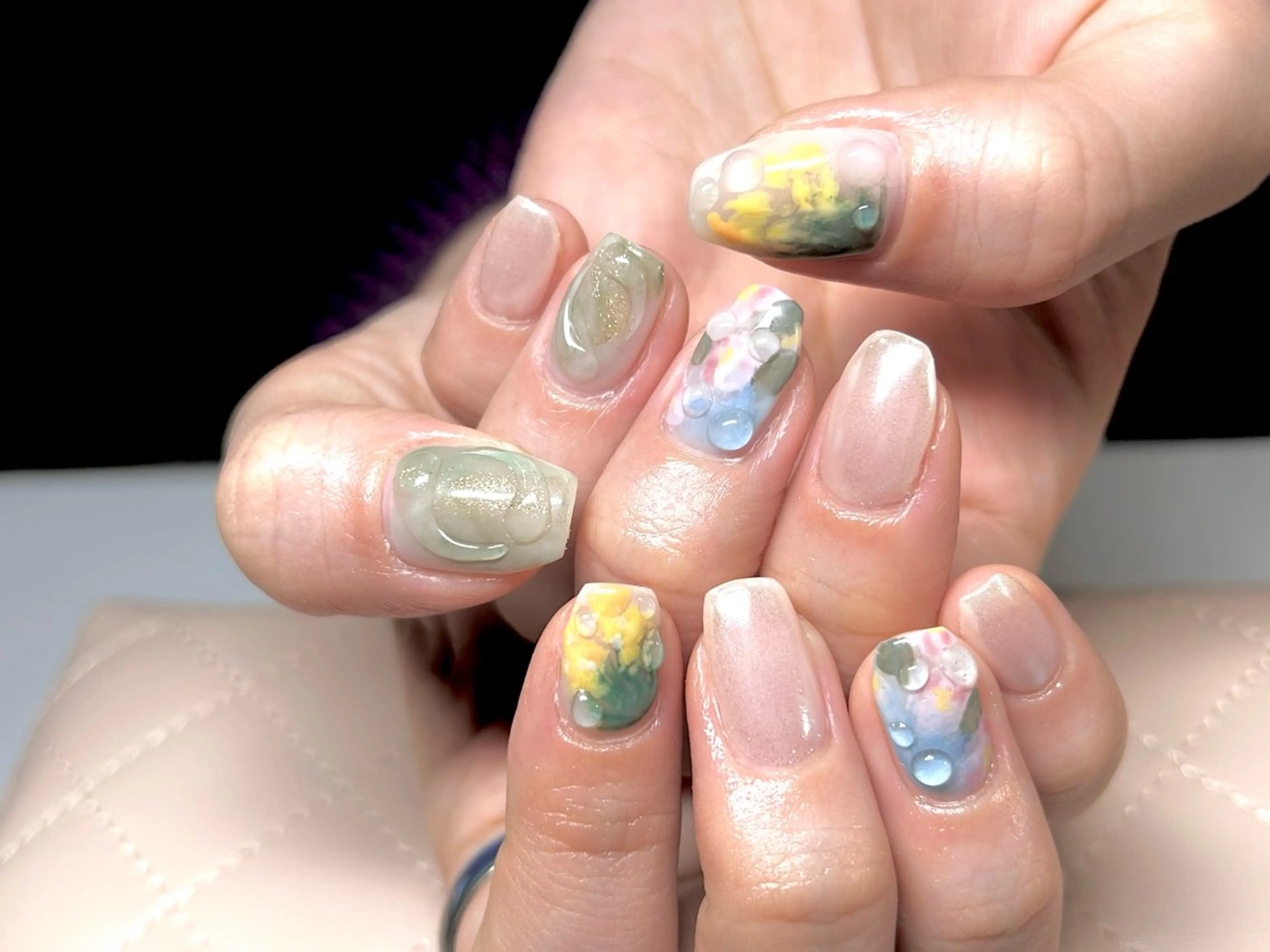 ネイル ハンドネイル Mela ミユ🌼.*のネイルデザイン