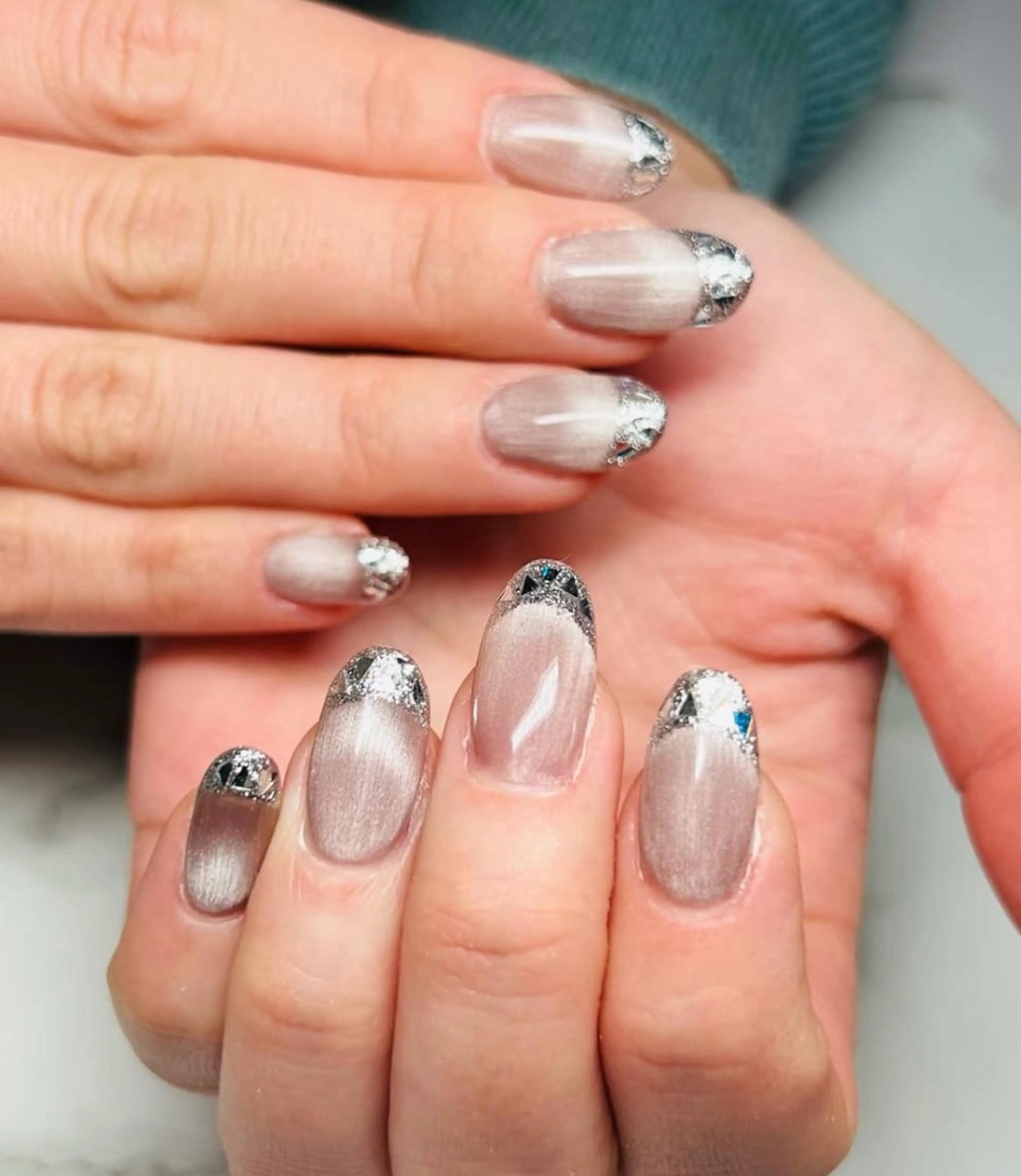 ネイル フレンチネイル マグネットネイル ハンドネイル オトク ネイルのネイルデザイン