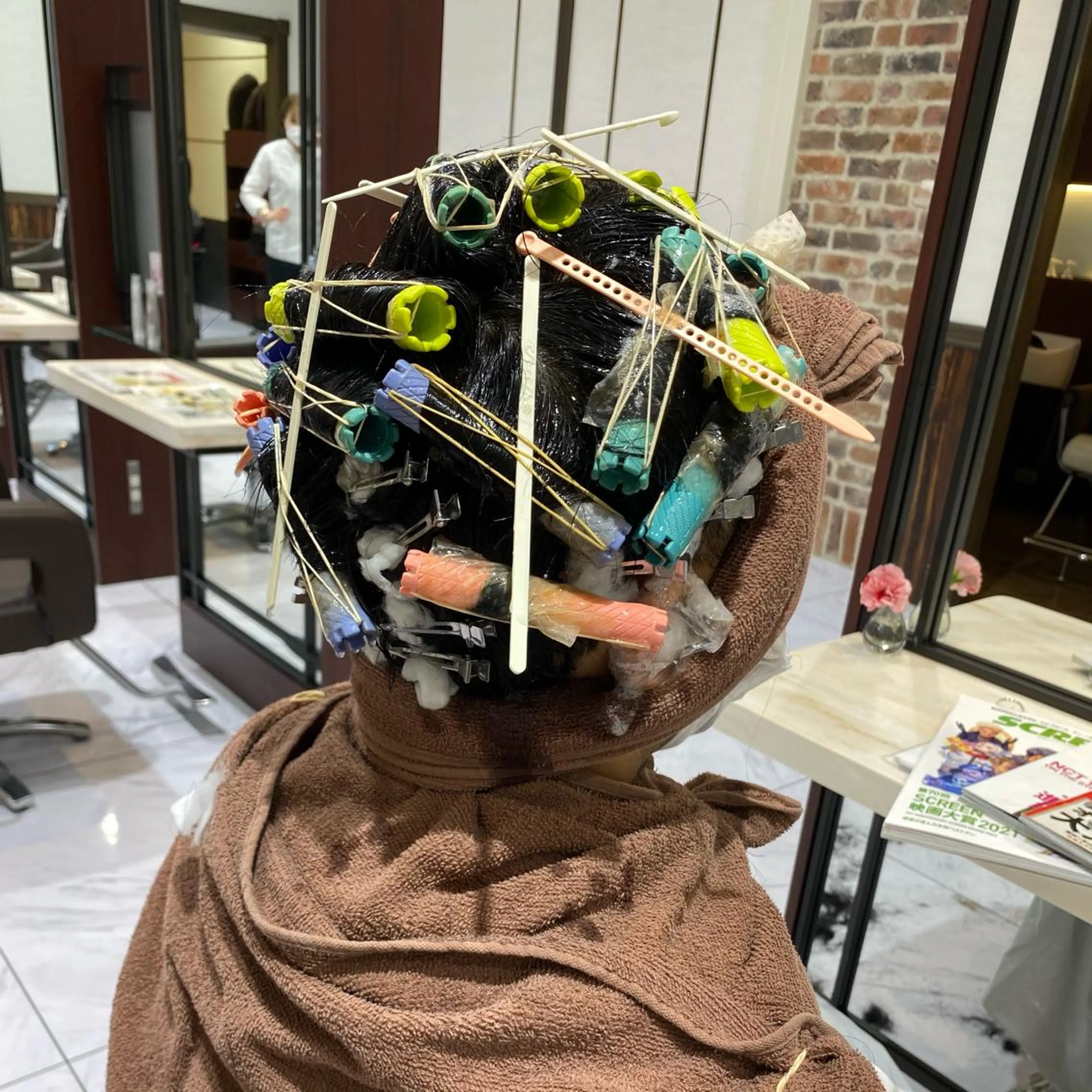 ショート パーマ メンズ 山崎 航のヘアスタイル