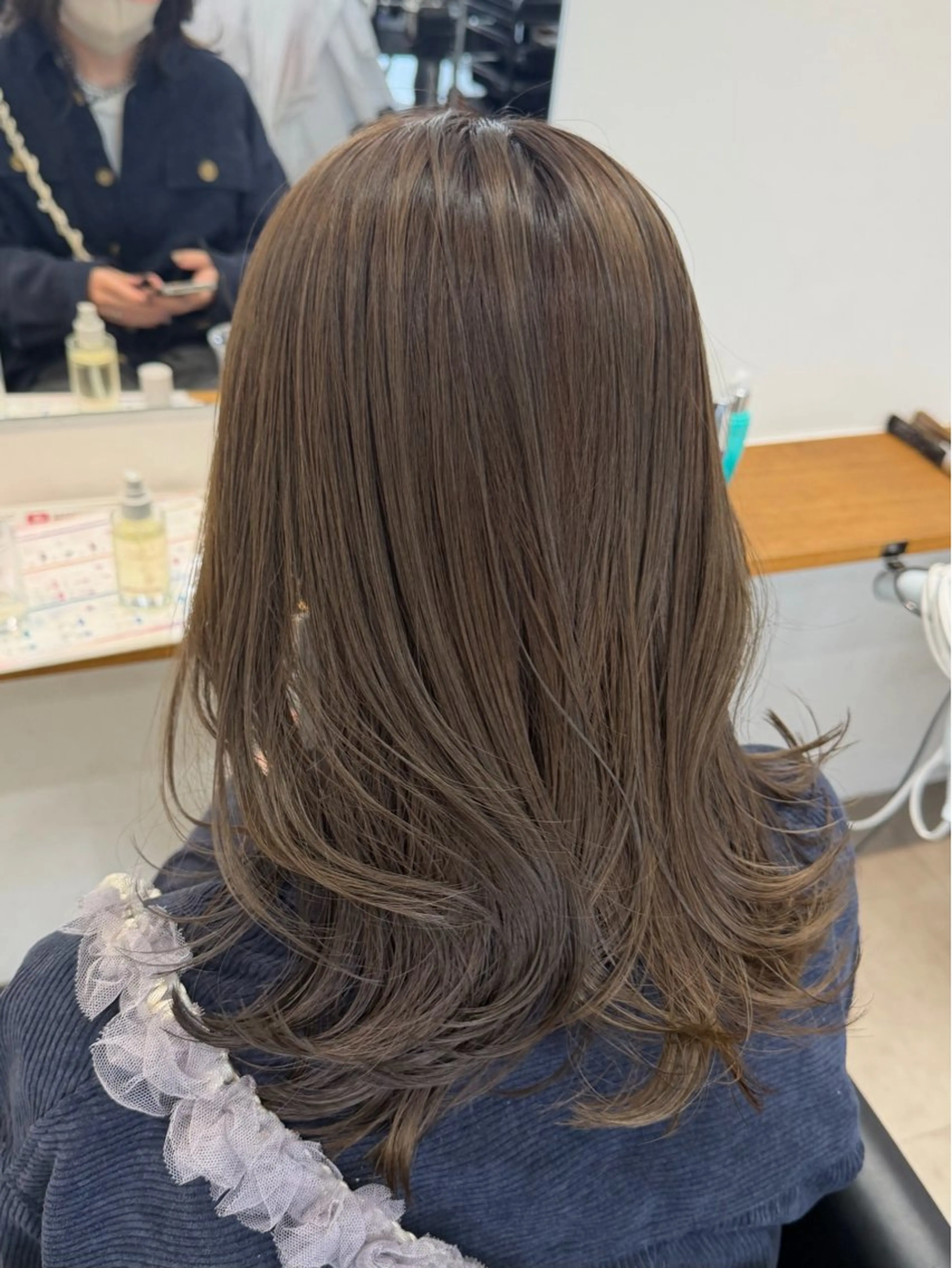 ミディアム アッシュ アッシュグレー アッシュグレージュ 韓国風hair💕 Kanonのヘアスタイル