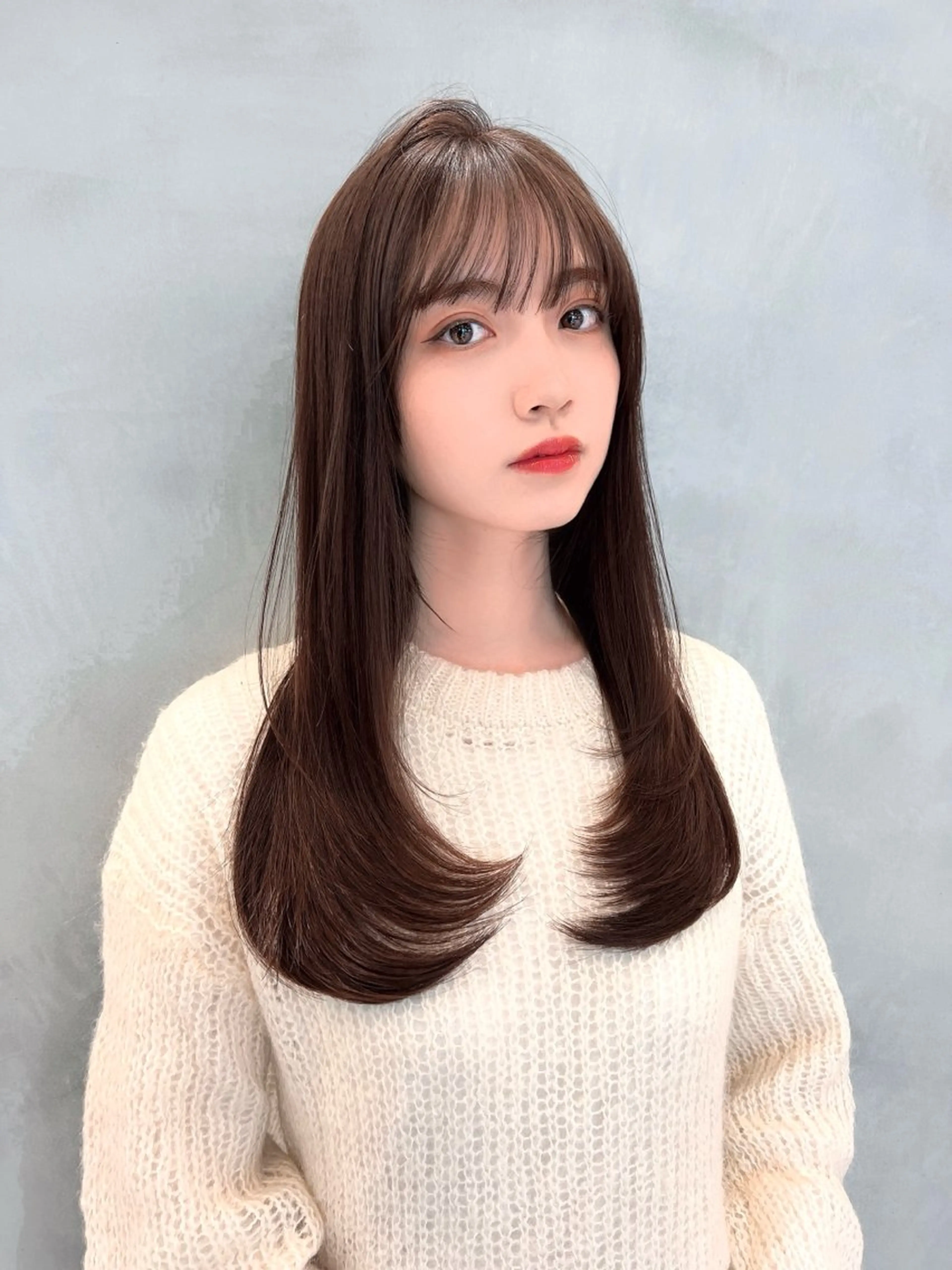 ロング カラー レイヤーカット/ 顔周り 五島巨幹のヘアスタイル