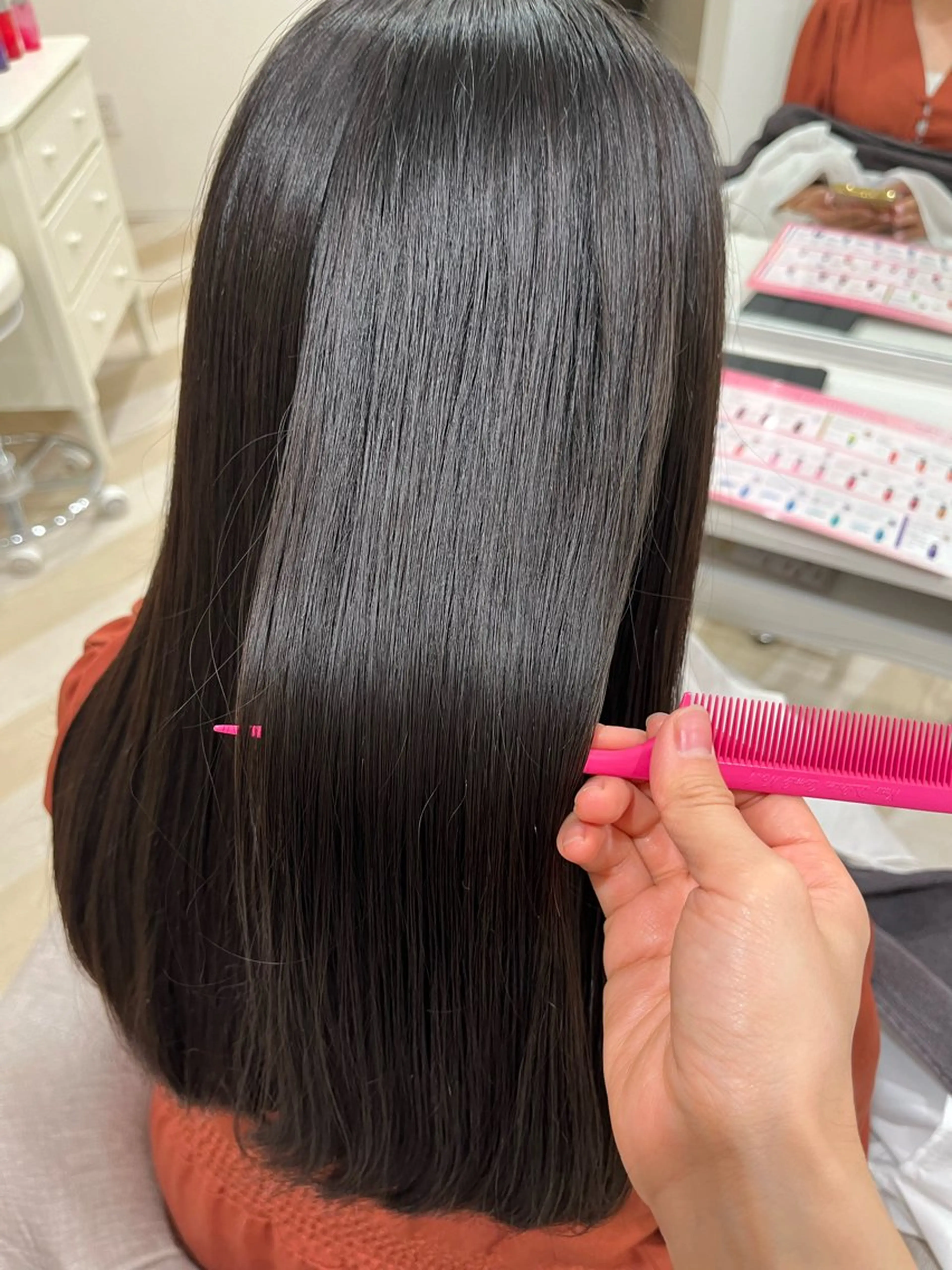 セミロング カット トリートメント 外ハネボブ♡ YUIのヘアスタイル