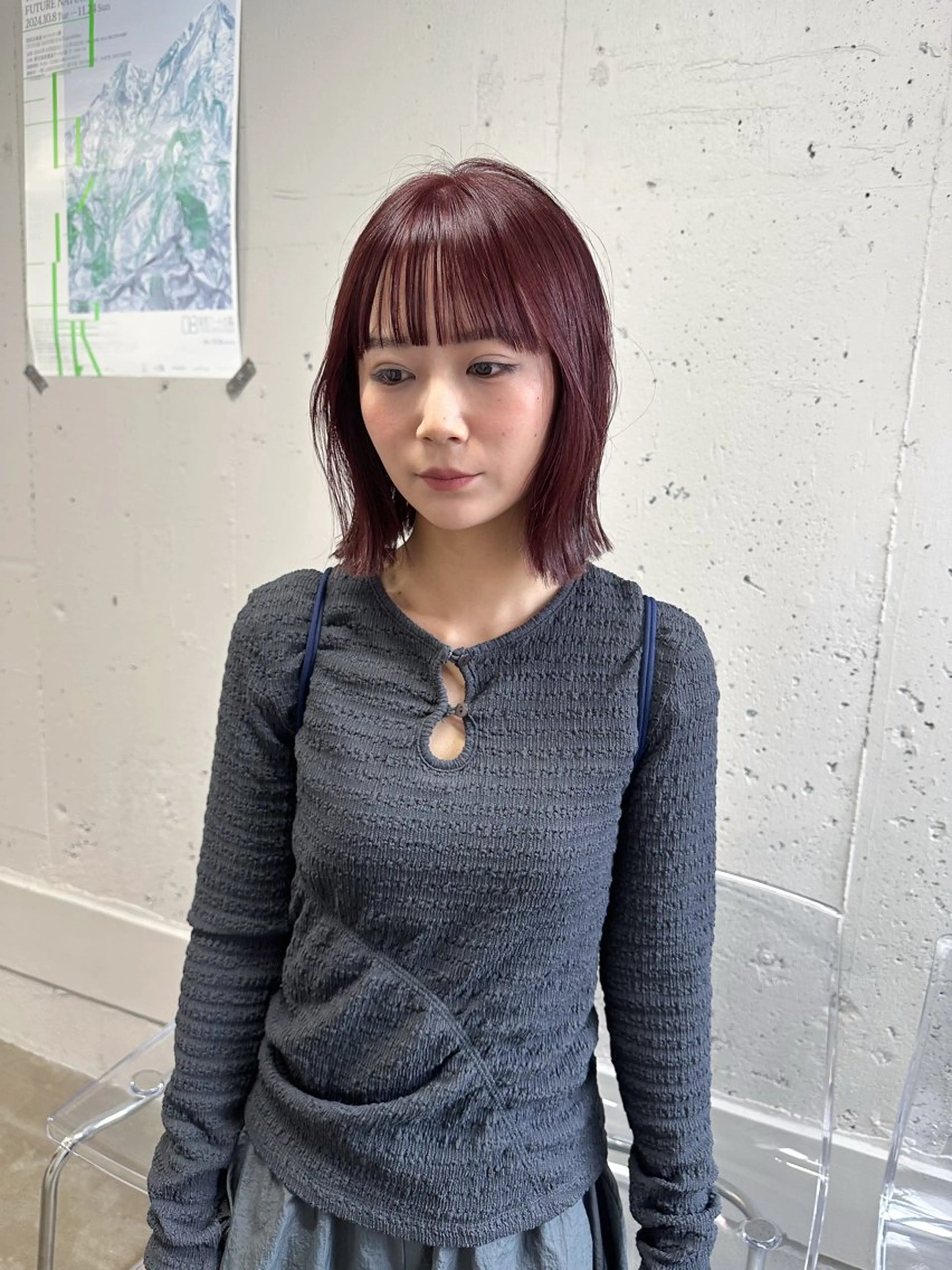 ショート カット ヘアカラー ボブ/顔周りレイヤー 似合わせcut🪽のヘアスタイル