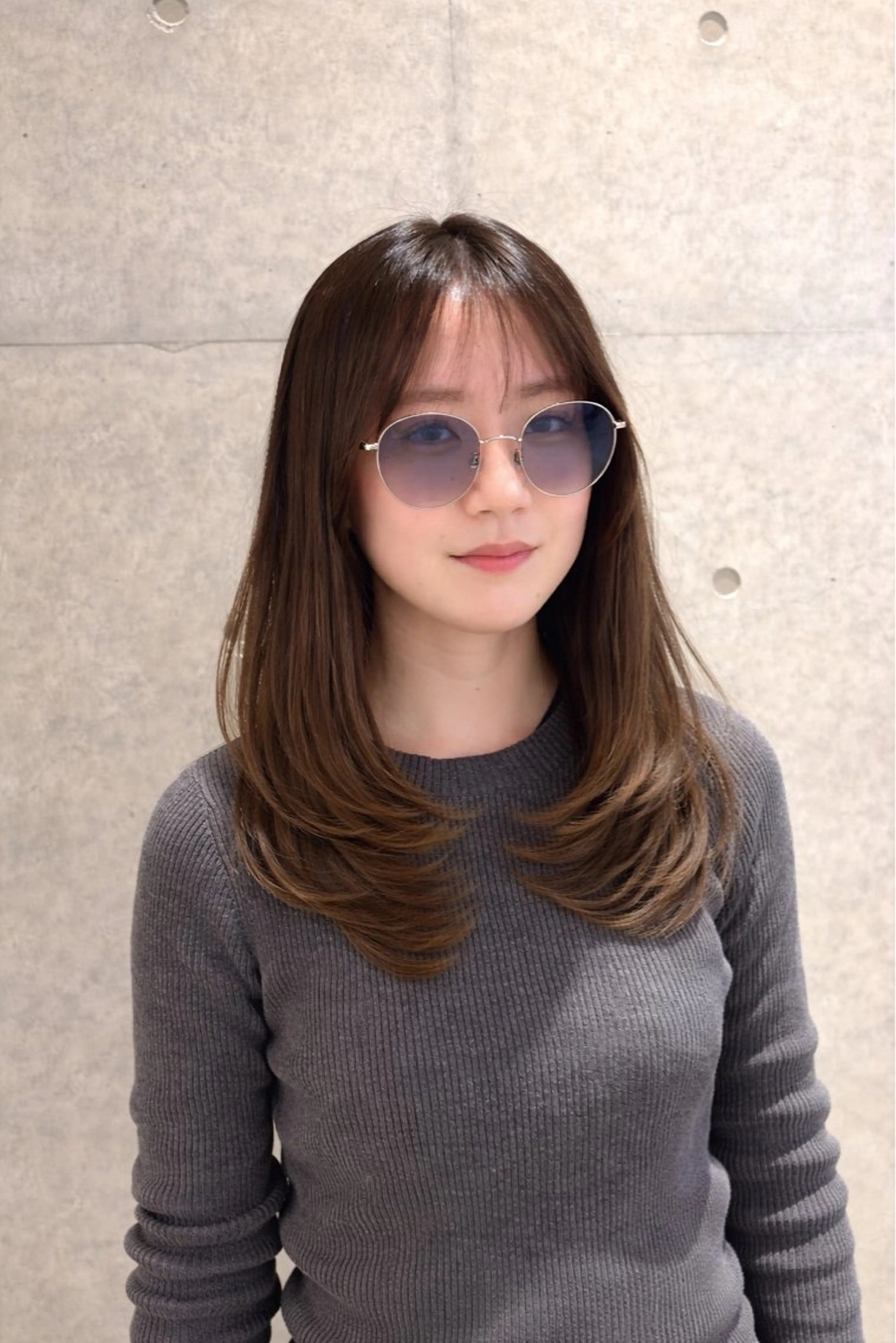 ロング カット 南 菜花のヘアスタイル