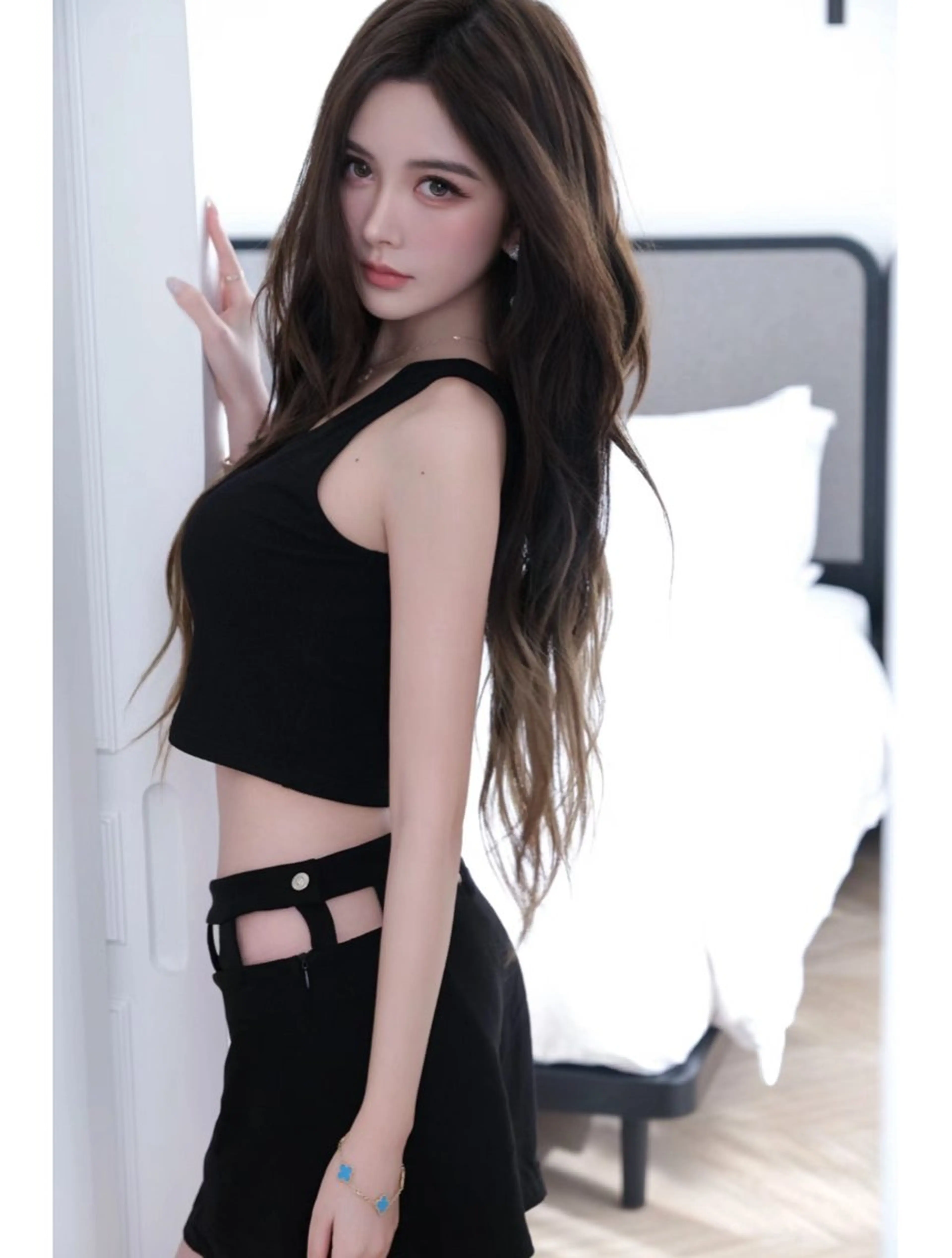 ロング 海野翔吾🇨🇳 ワンホンレイヤーのヘアスタイル