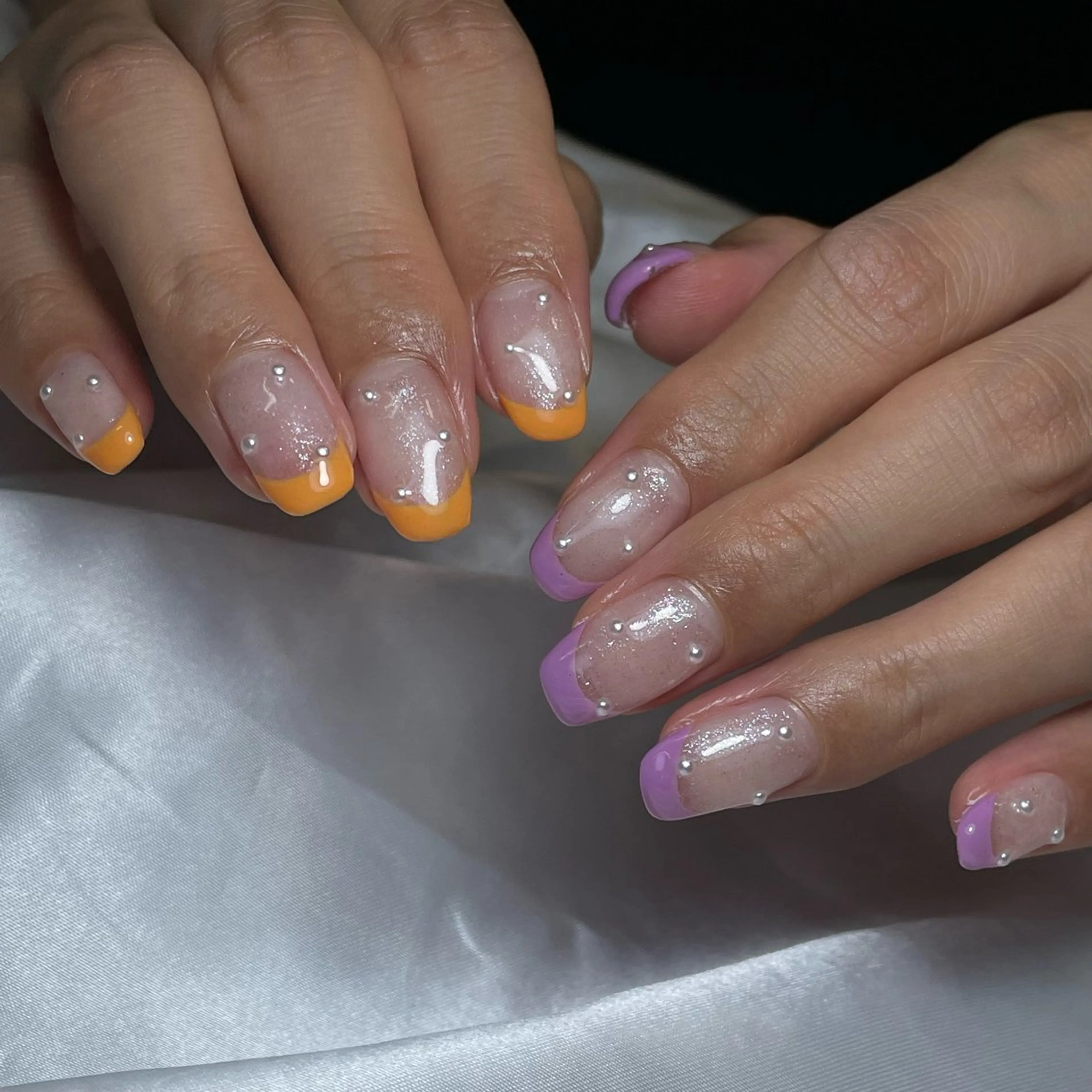 ネイル フレンチネイル ラメ(グリッター) WATANABE MAYUMIのネイルデザイン