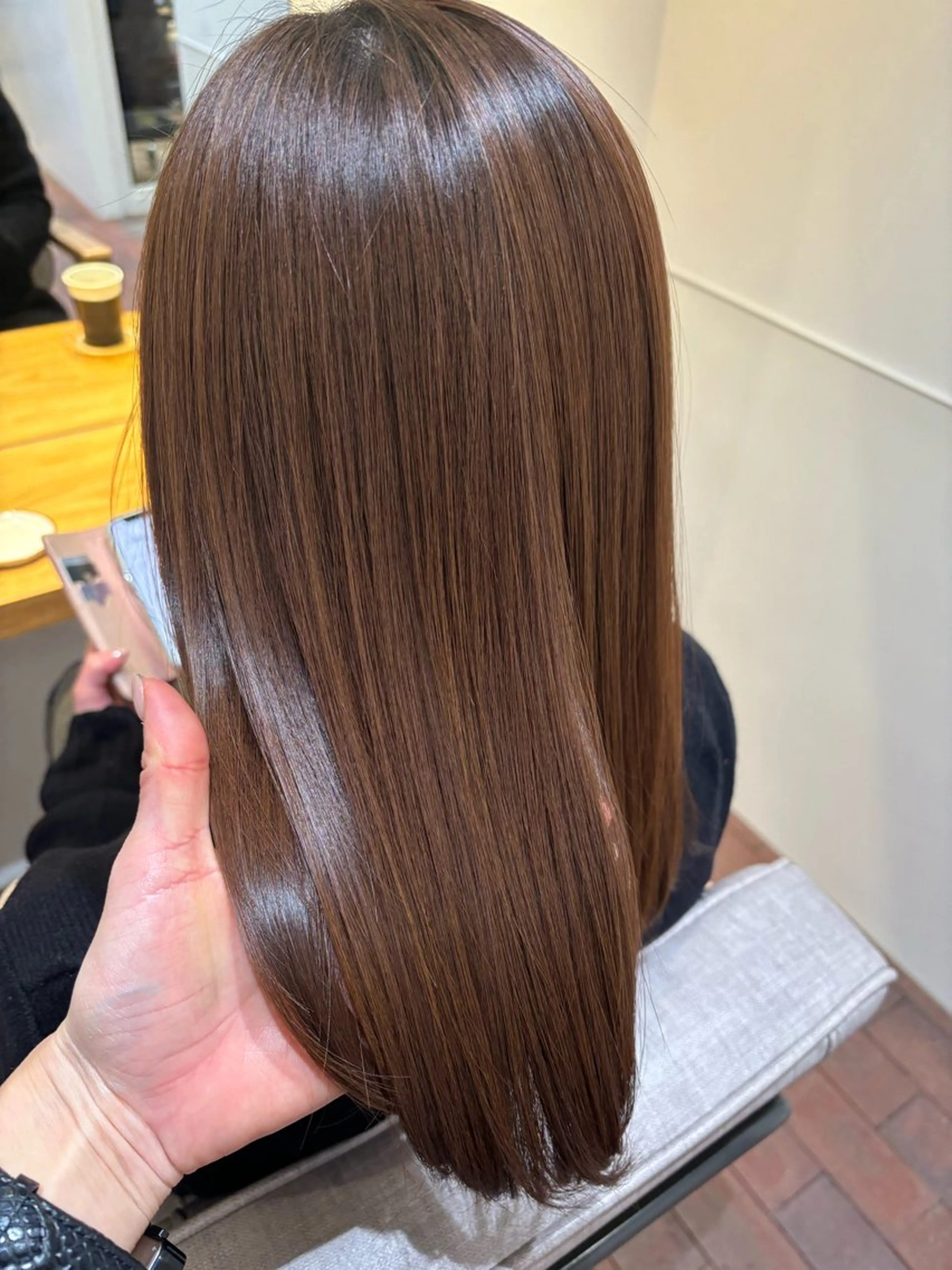 ミディアム 髪質改善 トリートメント カット トリートメント マンツーマン 縮毛矯正/マユコのヘアスタイル