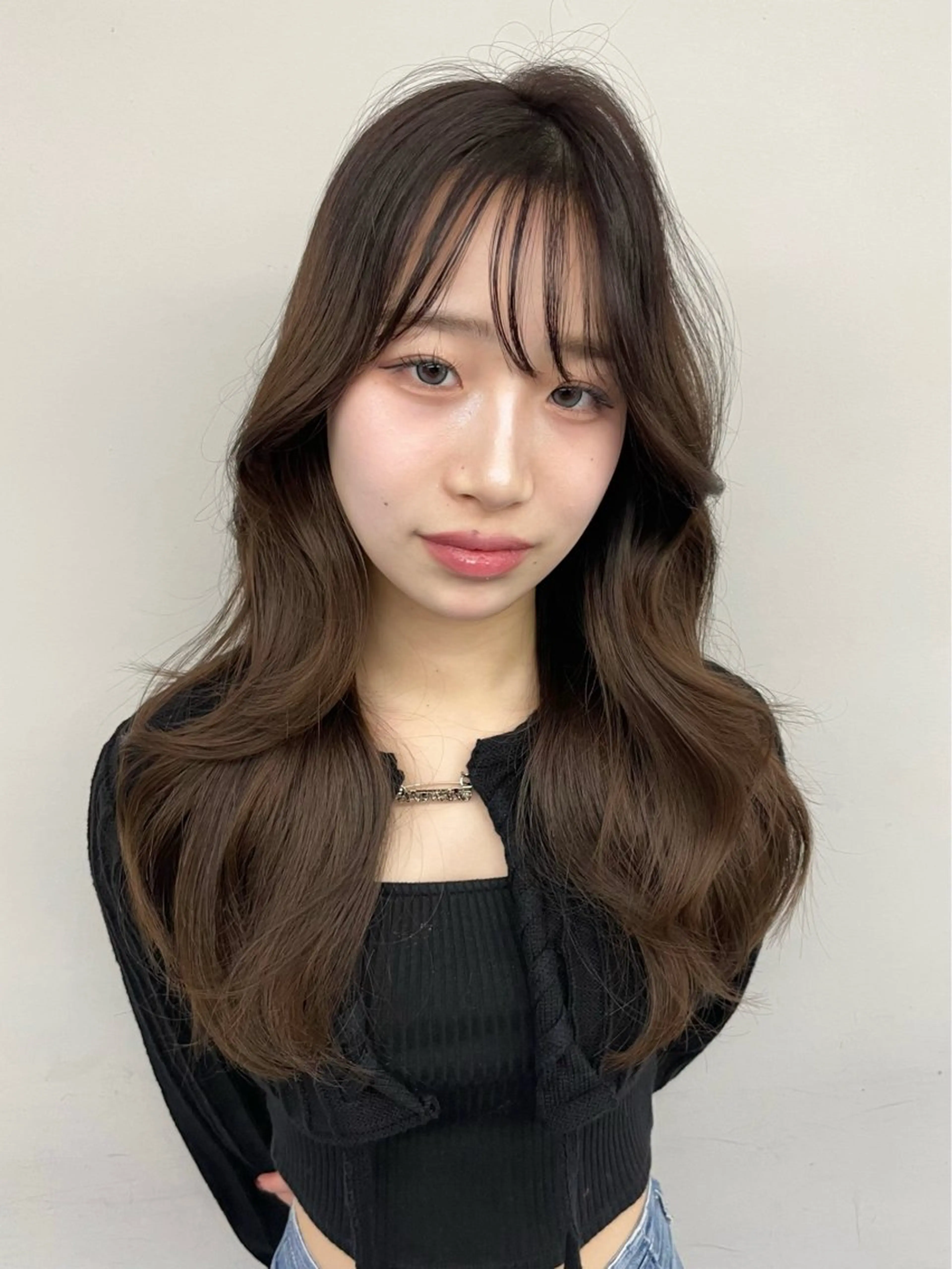 セミロング 艶カラー♡クール トレンドヘア♡アユミのヘアスタイル