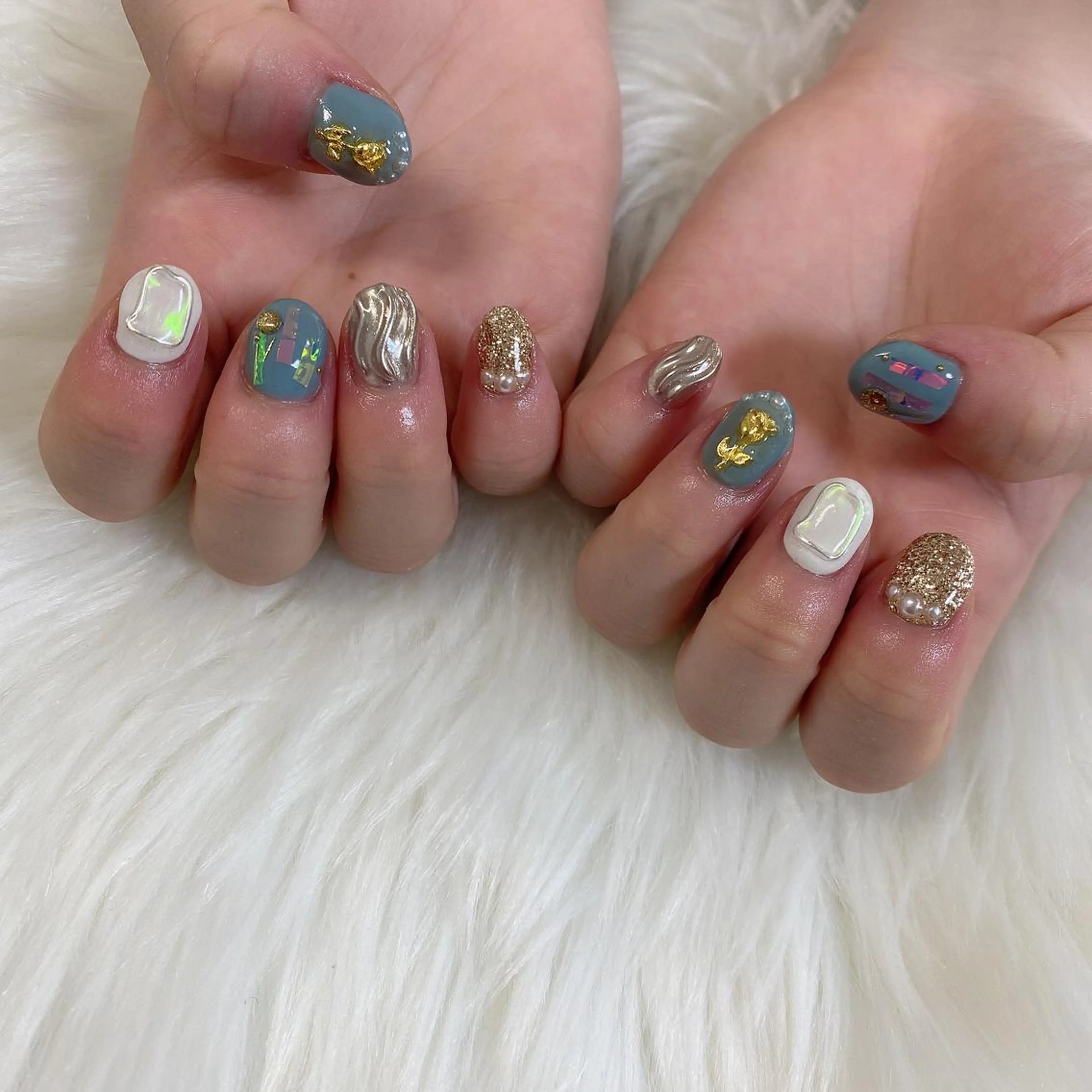 ネイル ハンドネイル 西岡 杏のネイルデザイン