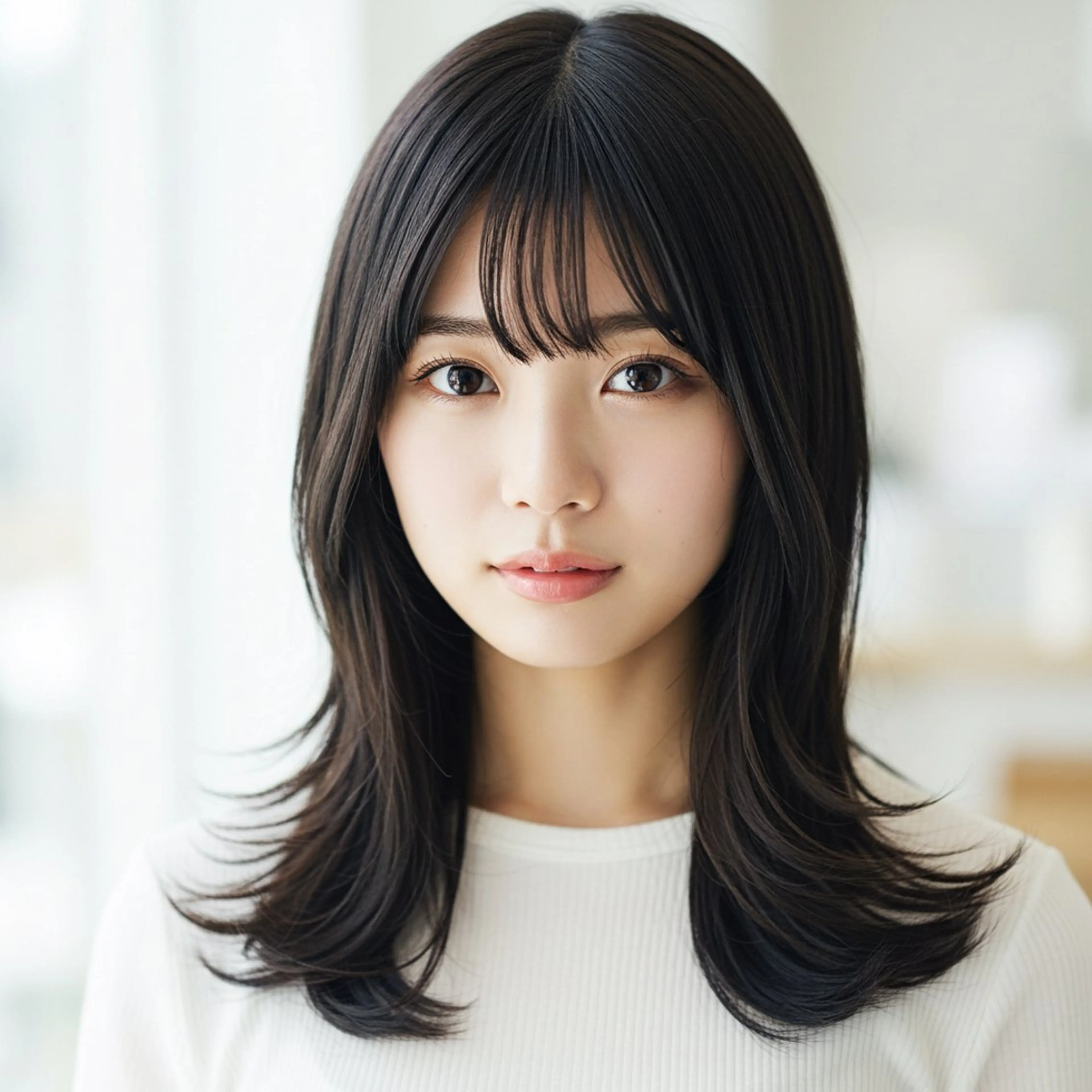 セミロング 似合わせボブ✖️ 韓国レイヤー✨小関のヘアスタイル