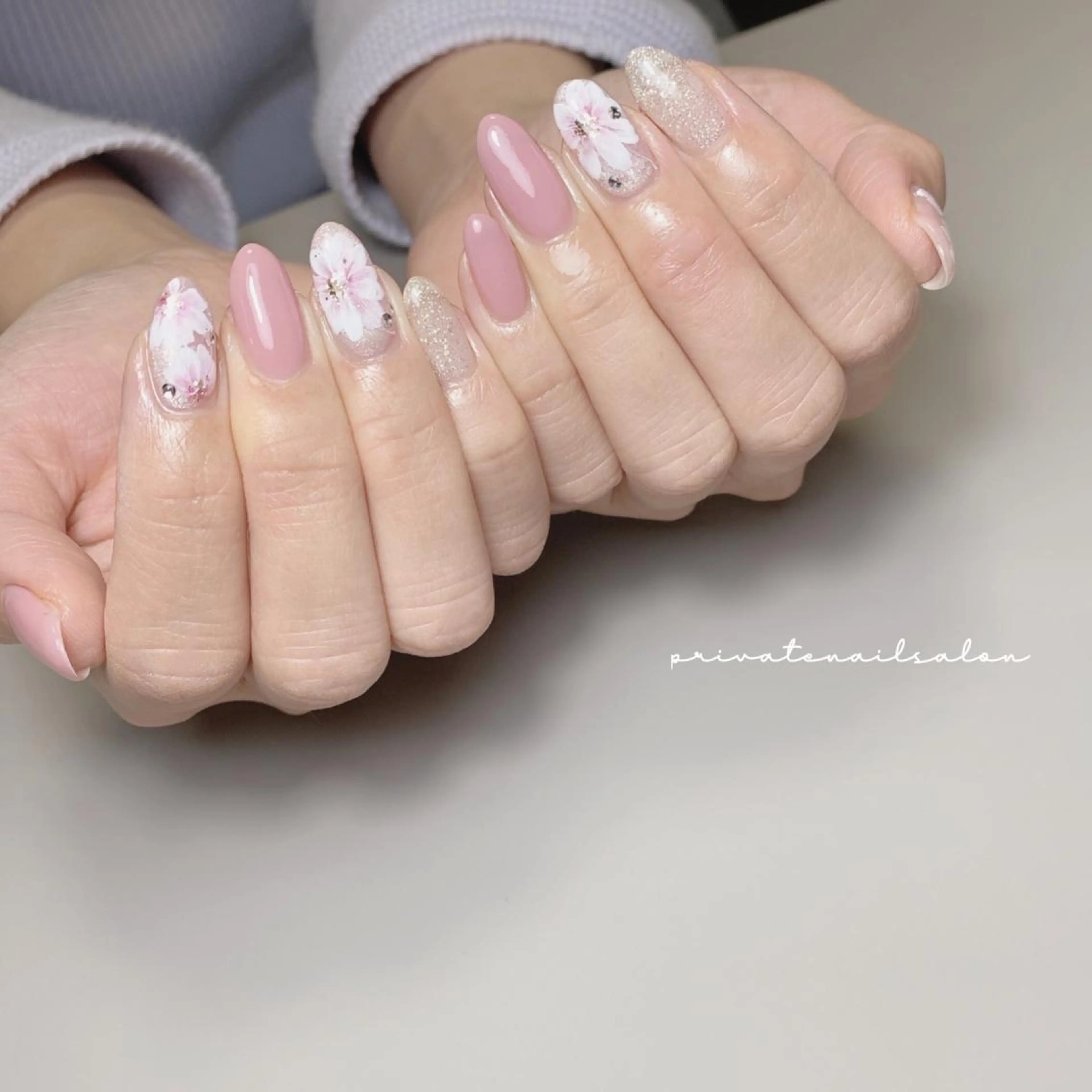 ネイル フラワーネイル ハンドネイル Liebe nailのネイルデザイン