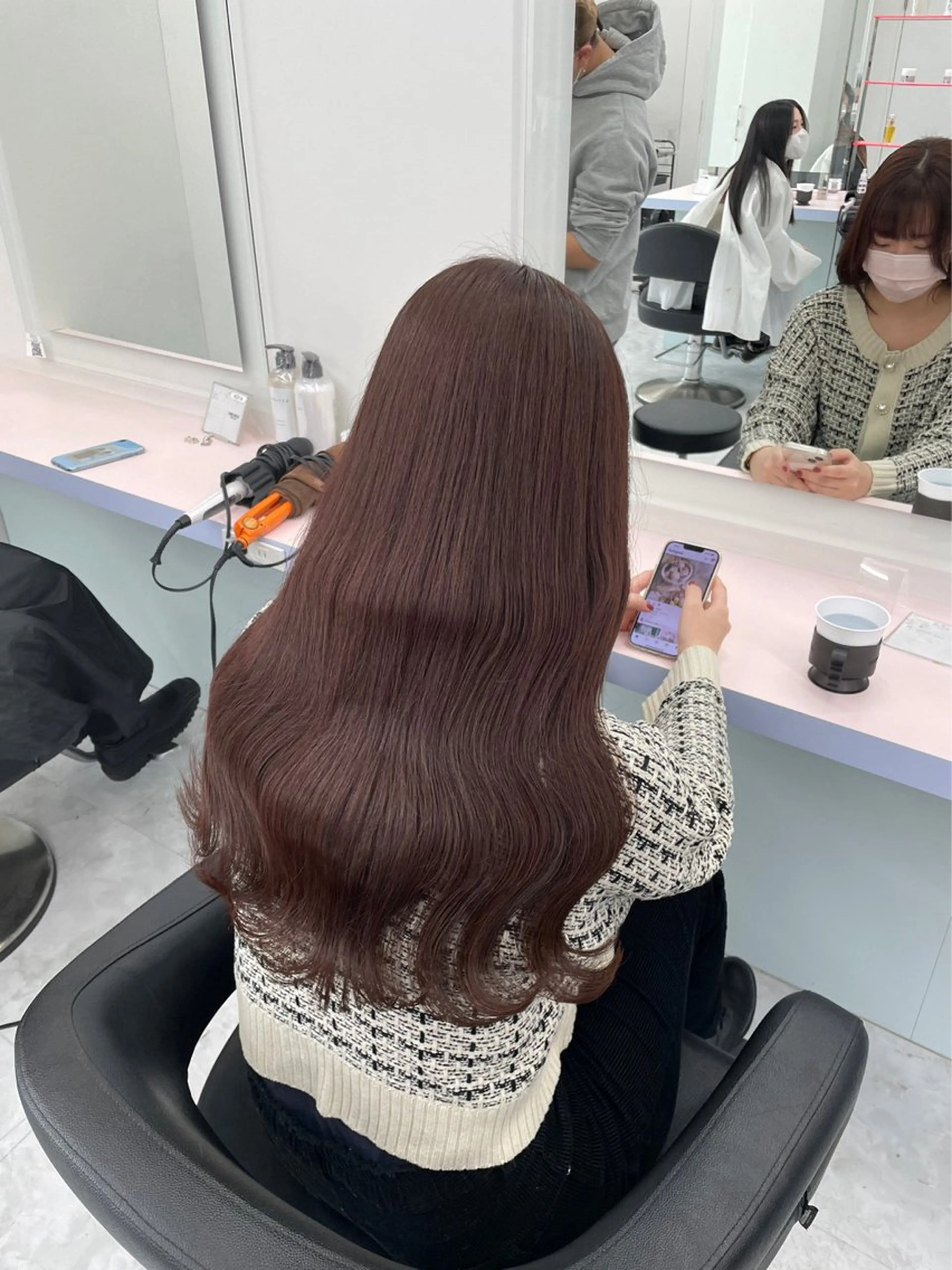 ロング カラー パーマ ヘアアレンジ メンズ 🤍透明感カラー🤍 似合わせ🤍AINEのヘアスタイル