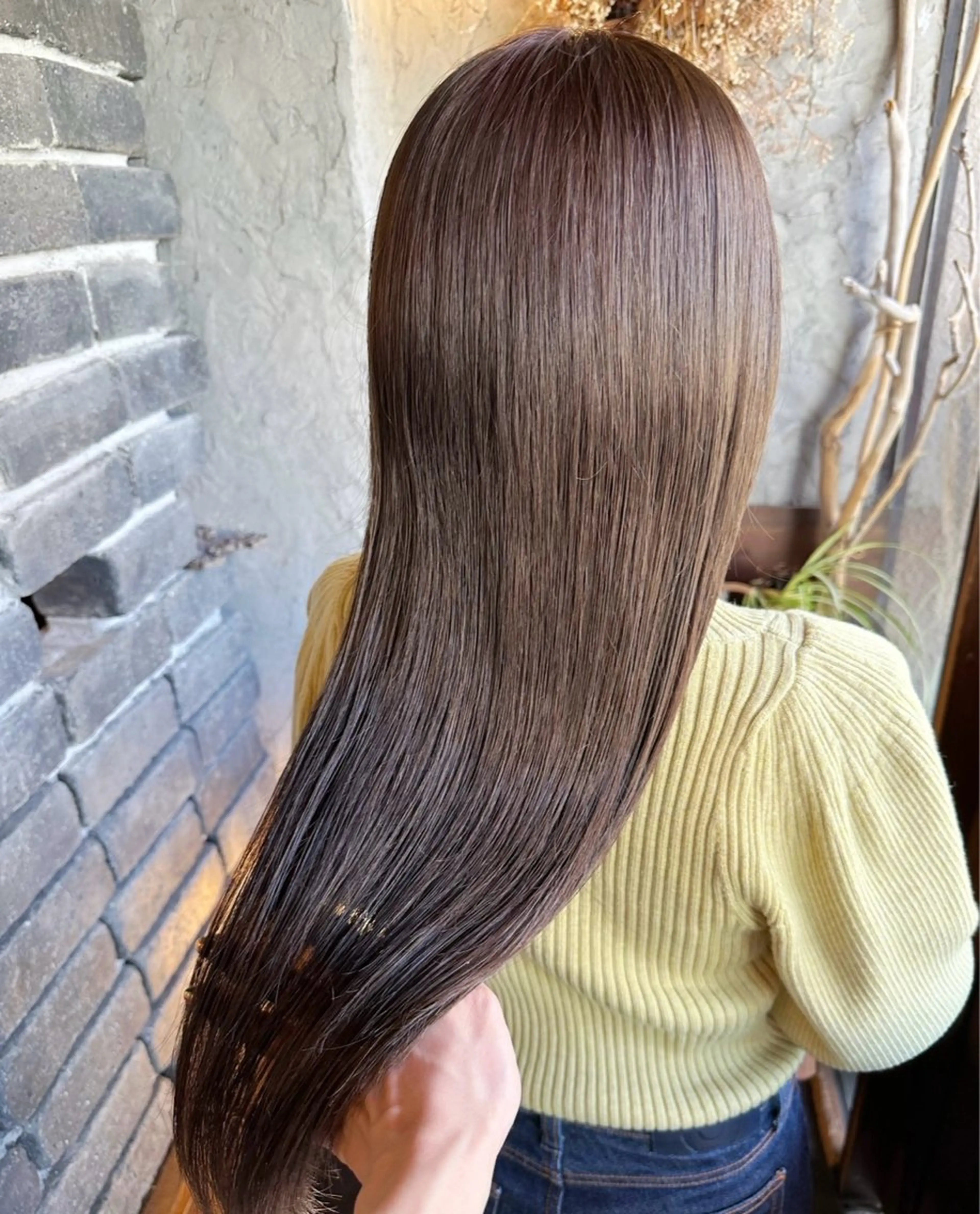 ロング ヘアカラー トリートメント 玉木 育実のヘアスタイル