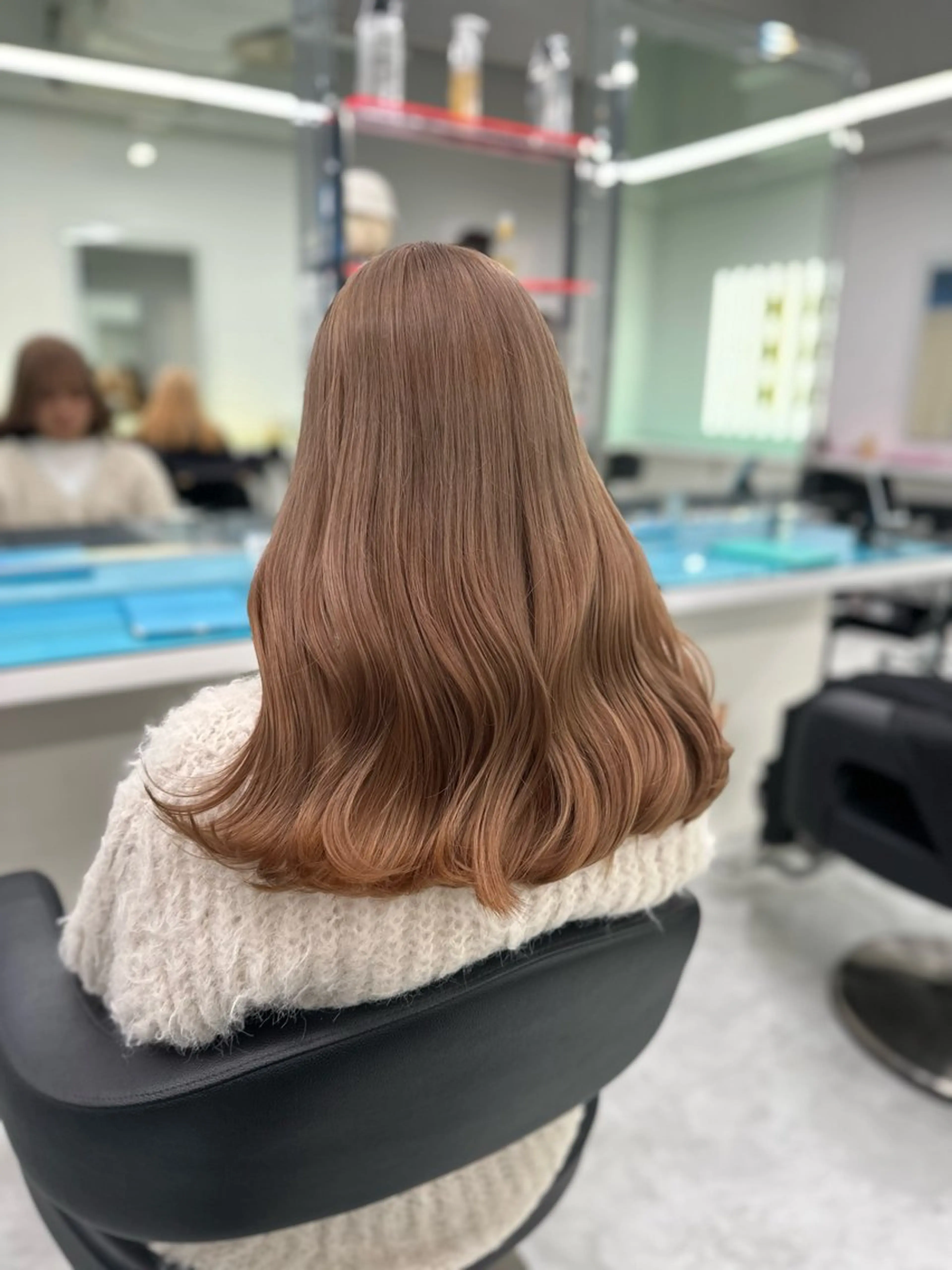 セミロング カラー ベージュカラー ブリーチ ♡ダブルカラー特化♡ miyuのヘアスタイル