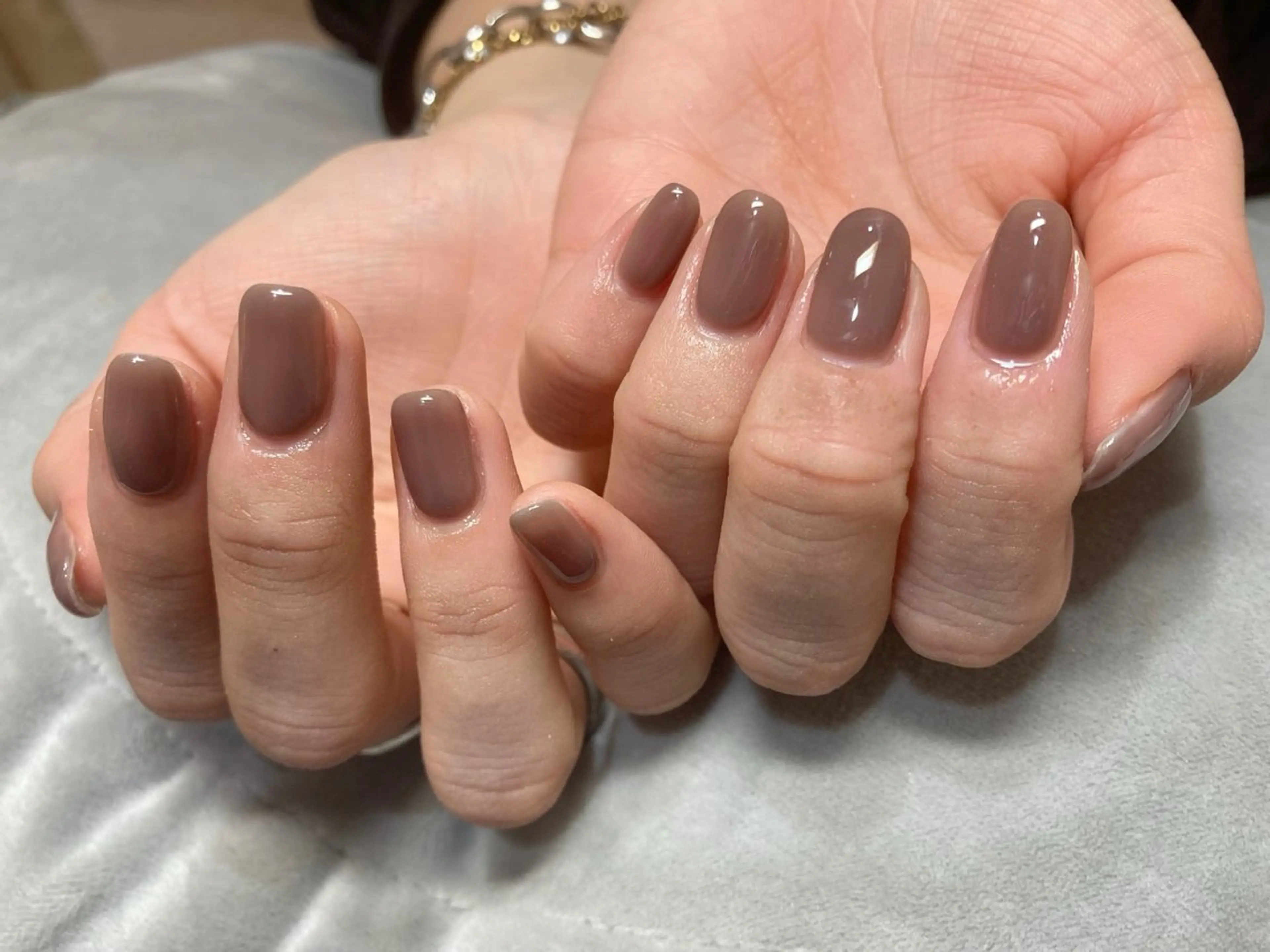 ネイル ワンカラーネイル Maple saronのネイルデザイン