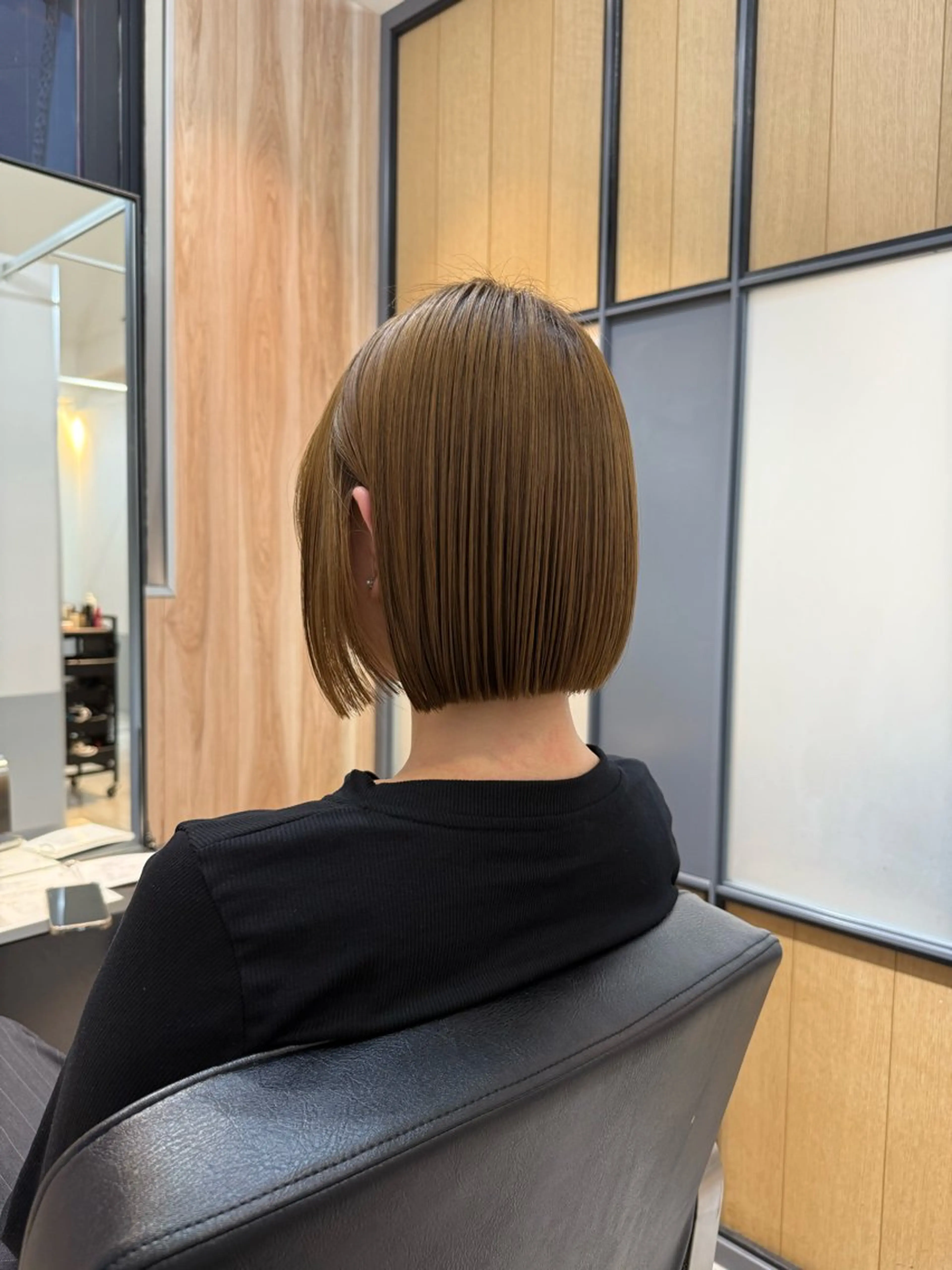 ショート カラー ボブ 韓国風ヘア 神戸ボブ✂️ ioe三宮/田 伸佳のヘアスタイル