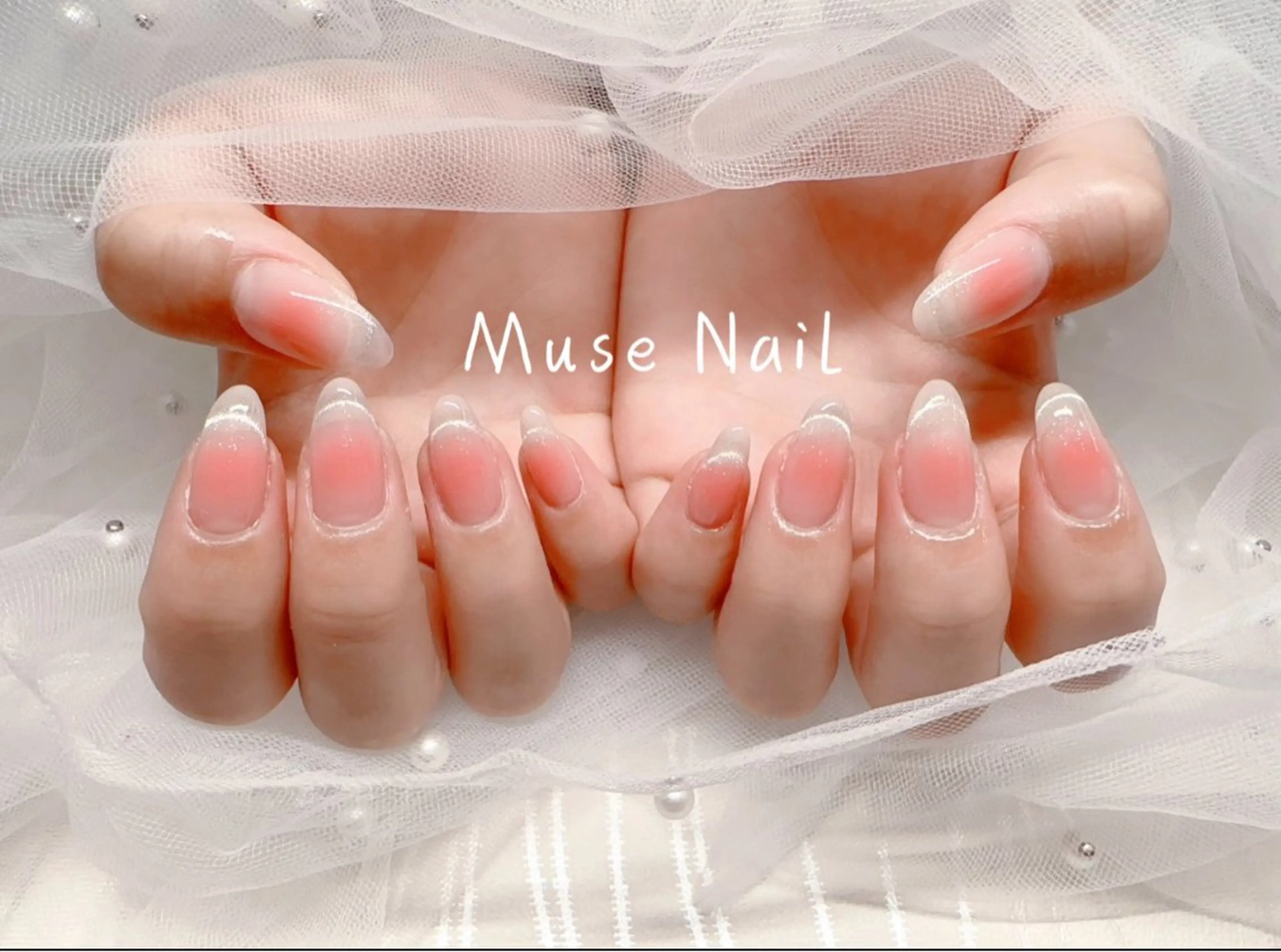 ネイル チークネイル フレンチネイル マグネットネイル マグネットフレンチ muse nailのネイルデザイン