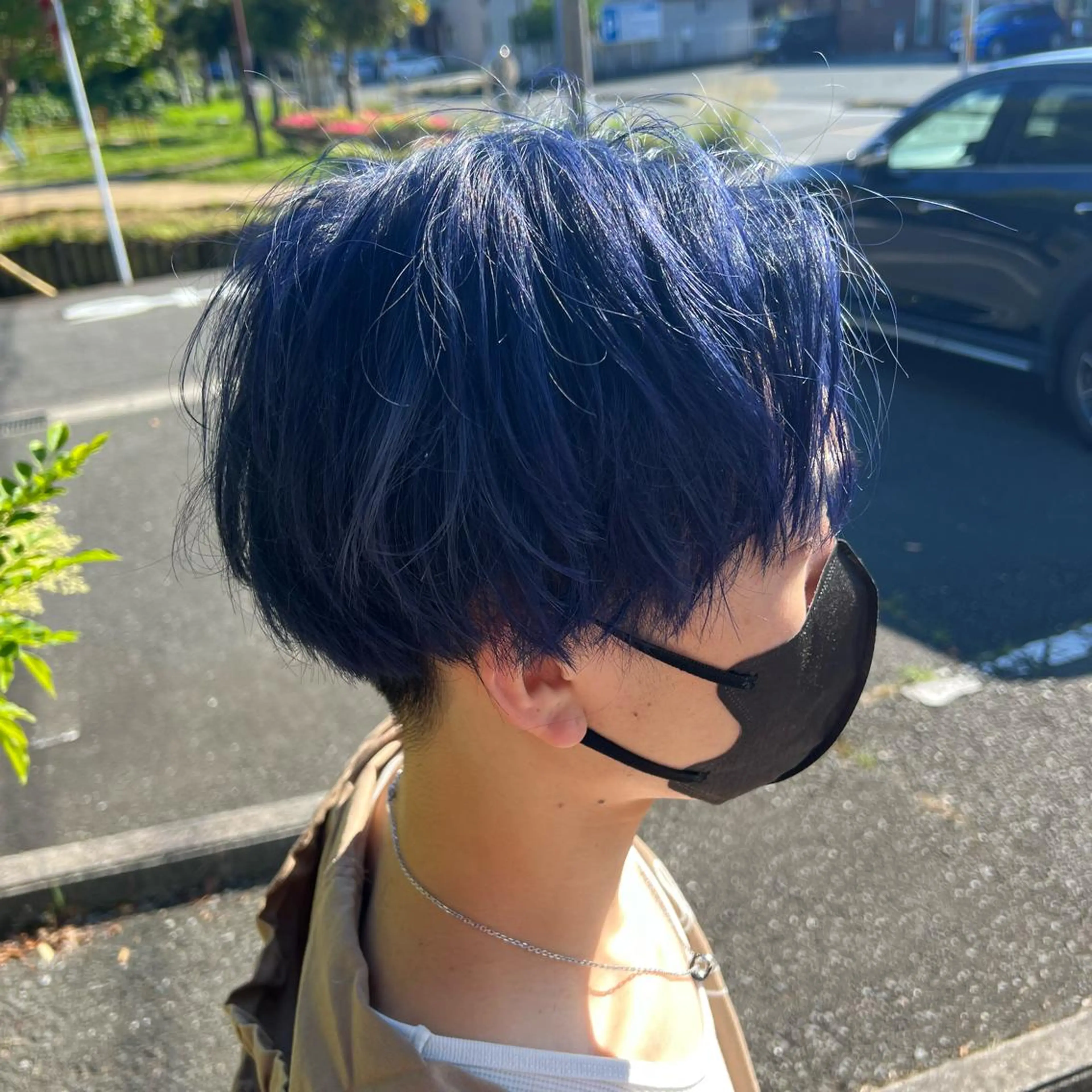 カラー メンズ ネイビーカラー 平川 侑磨のヘアスタイル