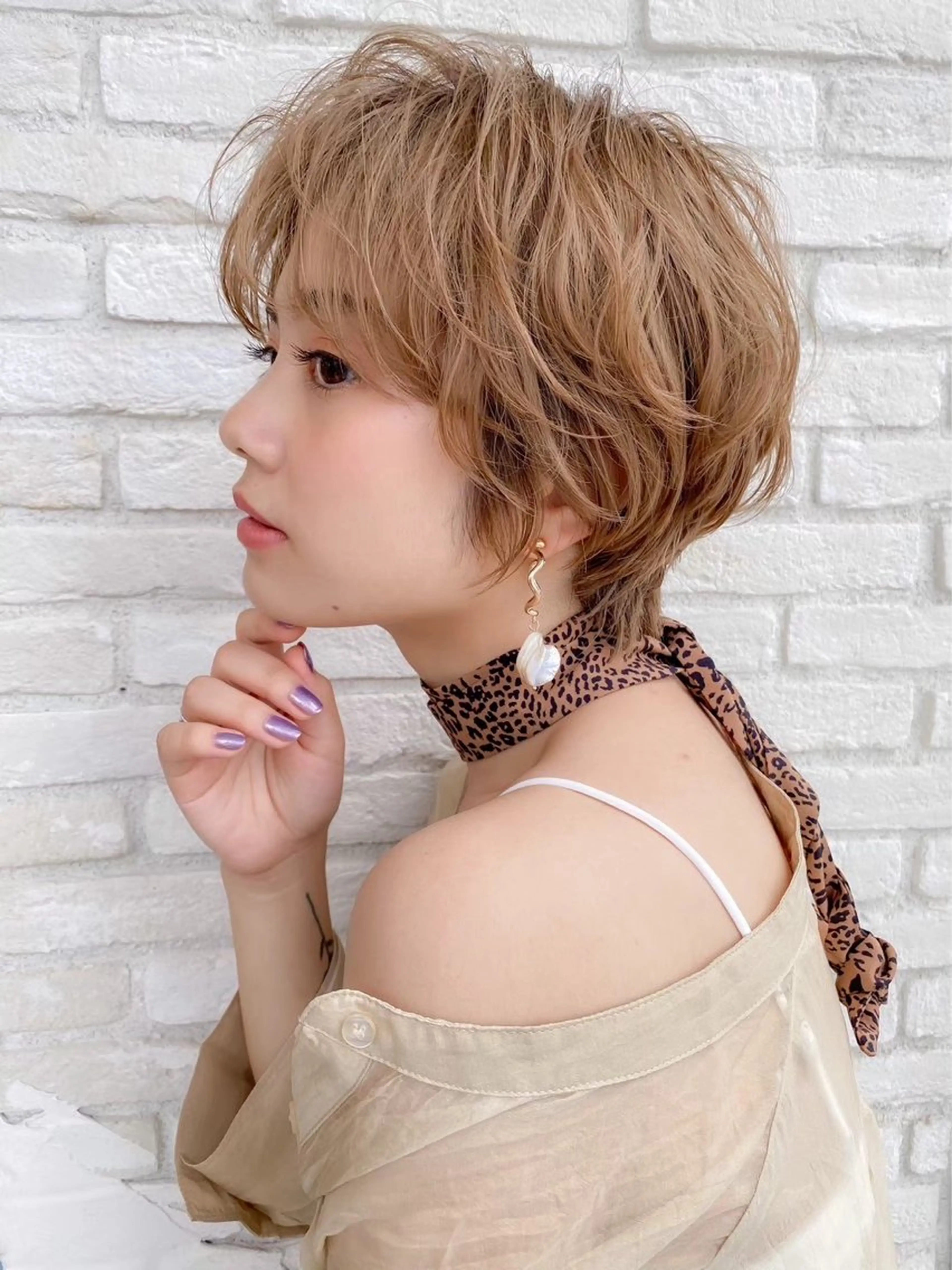 ショート パーマ 巻きラク♡レイヤー 🦢こころのヘアスタイル