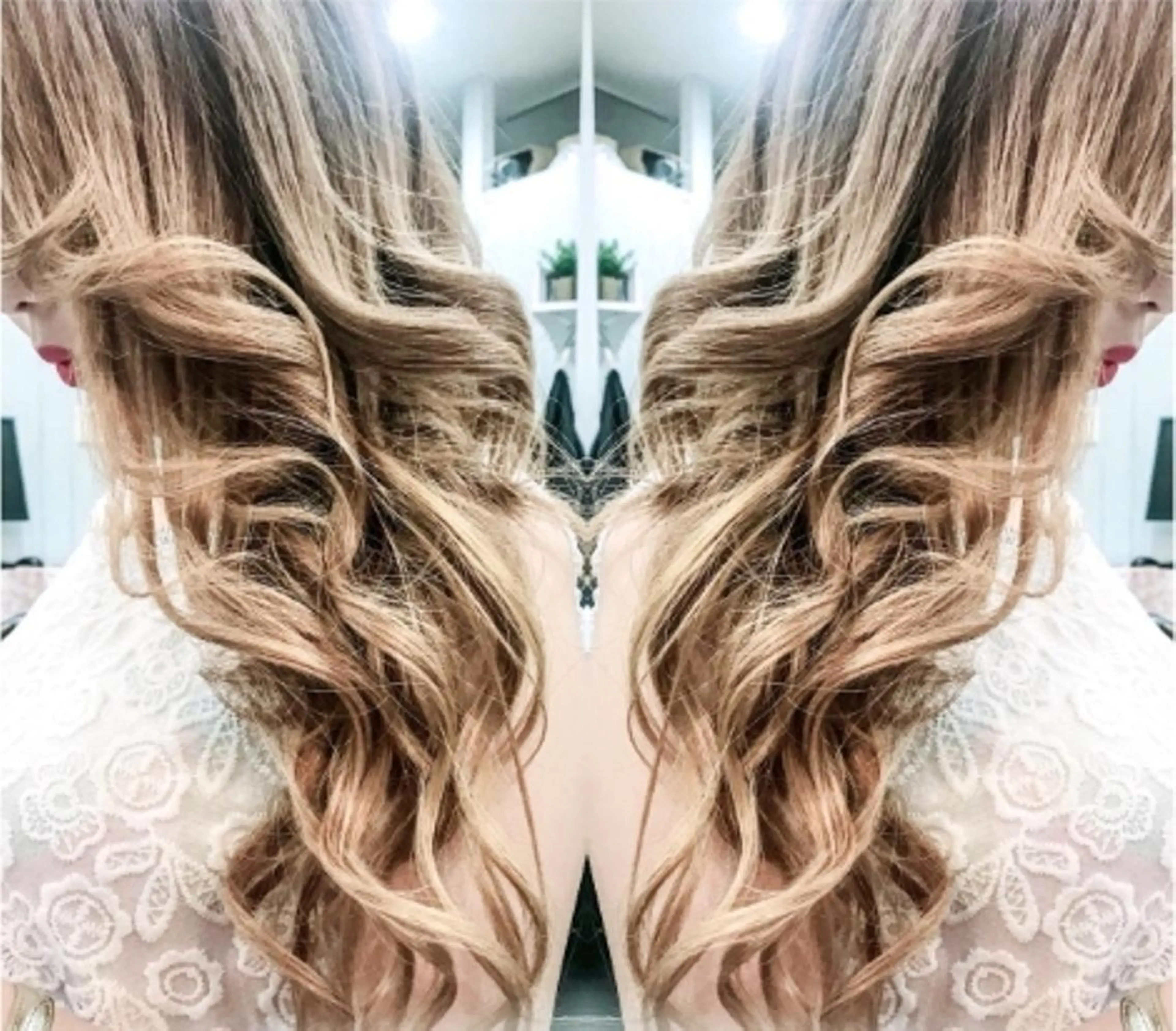 ロング カラー チビ編み込みエクステ シールEXどぅ〜すのヘアスタイル