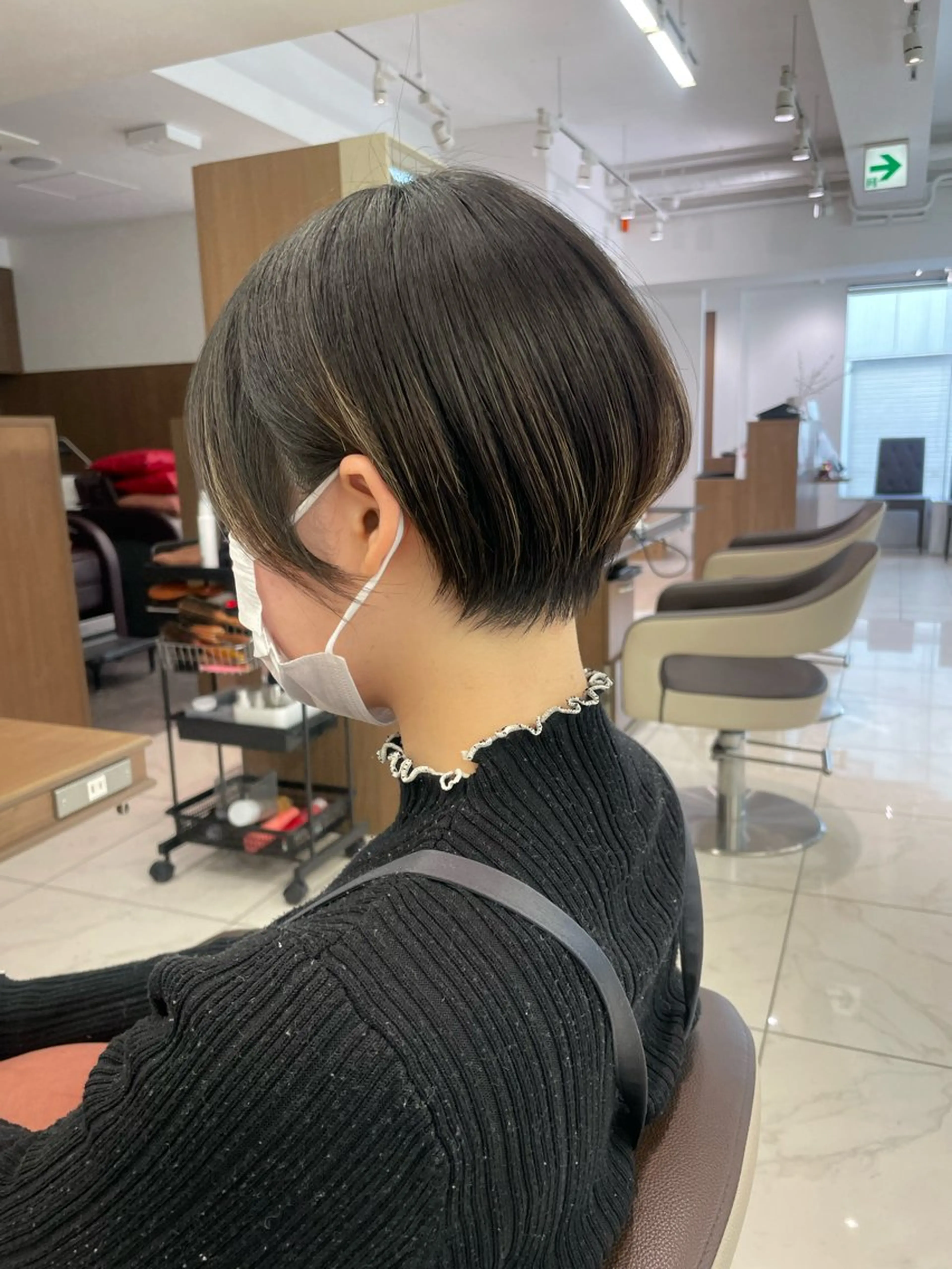 ショート ショートヘア カット 福島成美/髪質改善 縮毛矯正/カラーのヘアスタイル