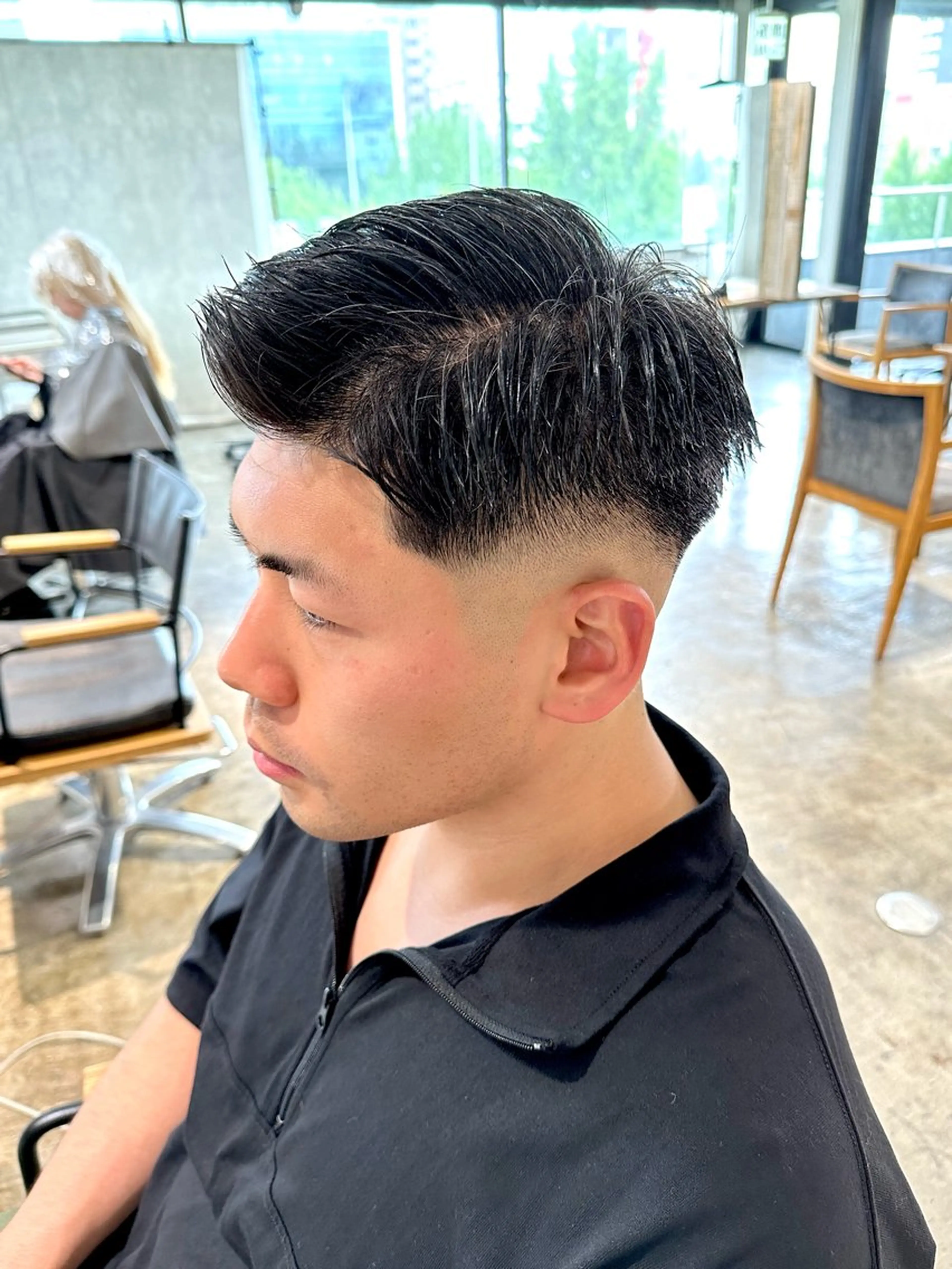 メンズ フェードカット メンズパーマ 七三 スキンフェード カット 骨格補正施術/メンズ 専門美容師/YUYAのヘアスタイル