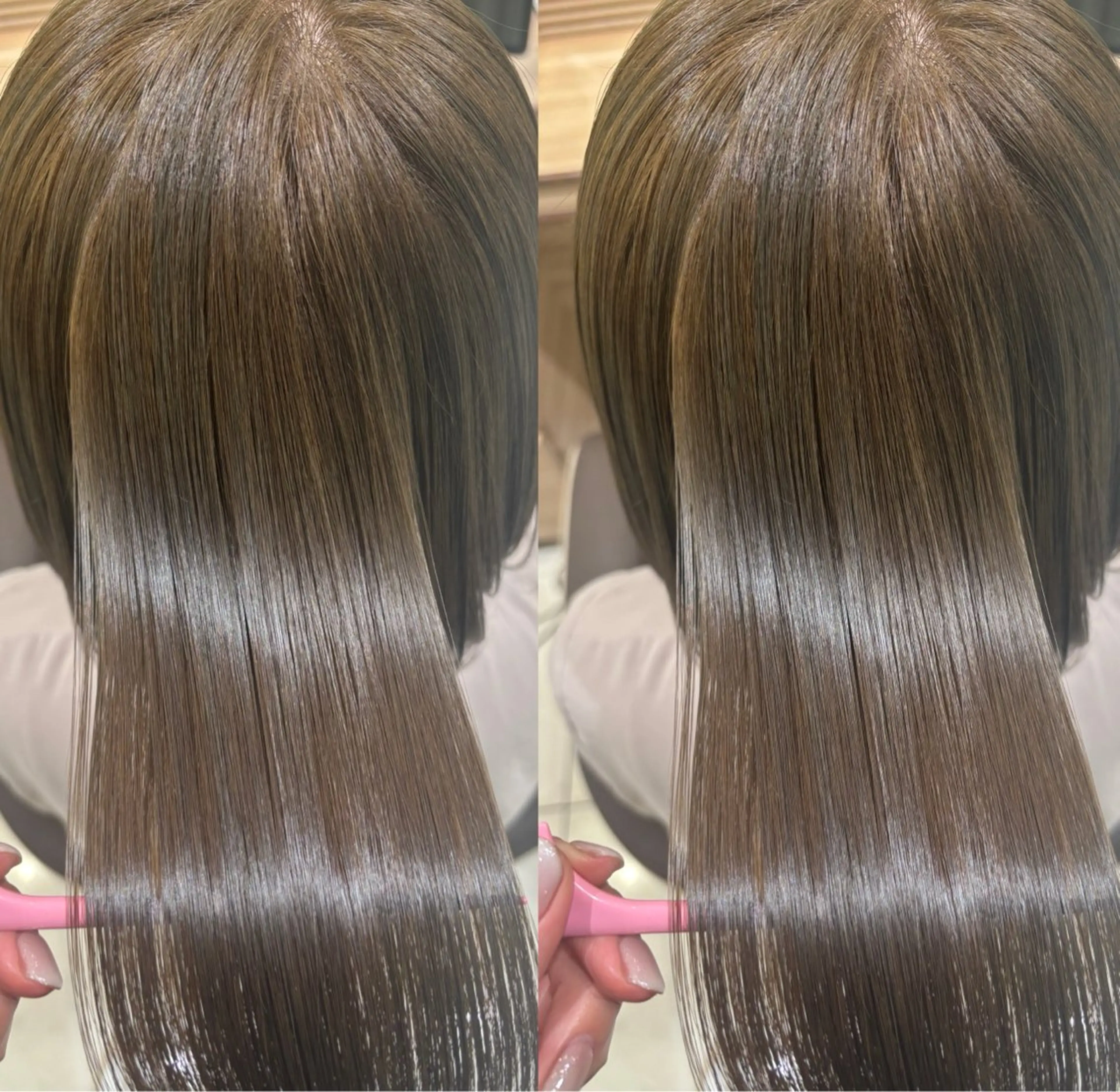ミディアム ヘアカラー トリートメント ☁🫧縮毛矯正 /沖春奈🪽🫧のヘアスタイル