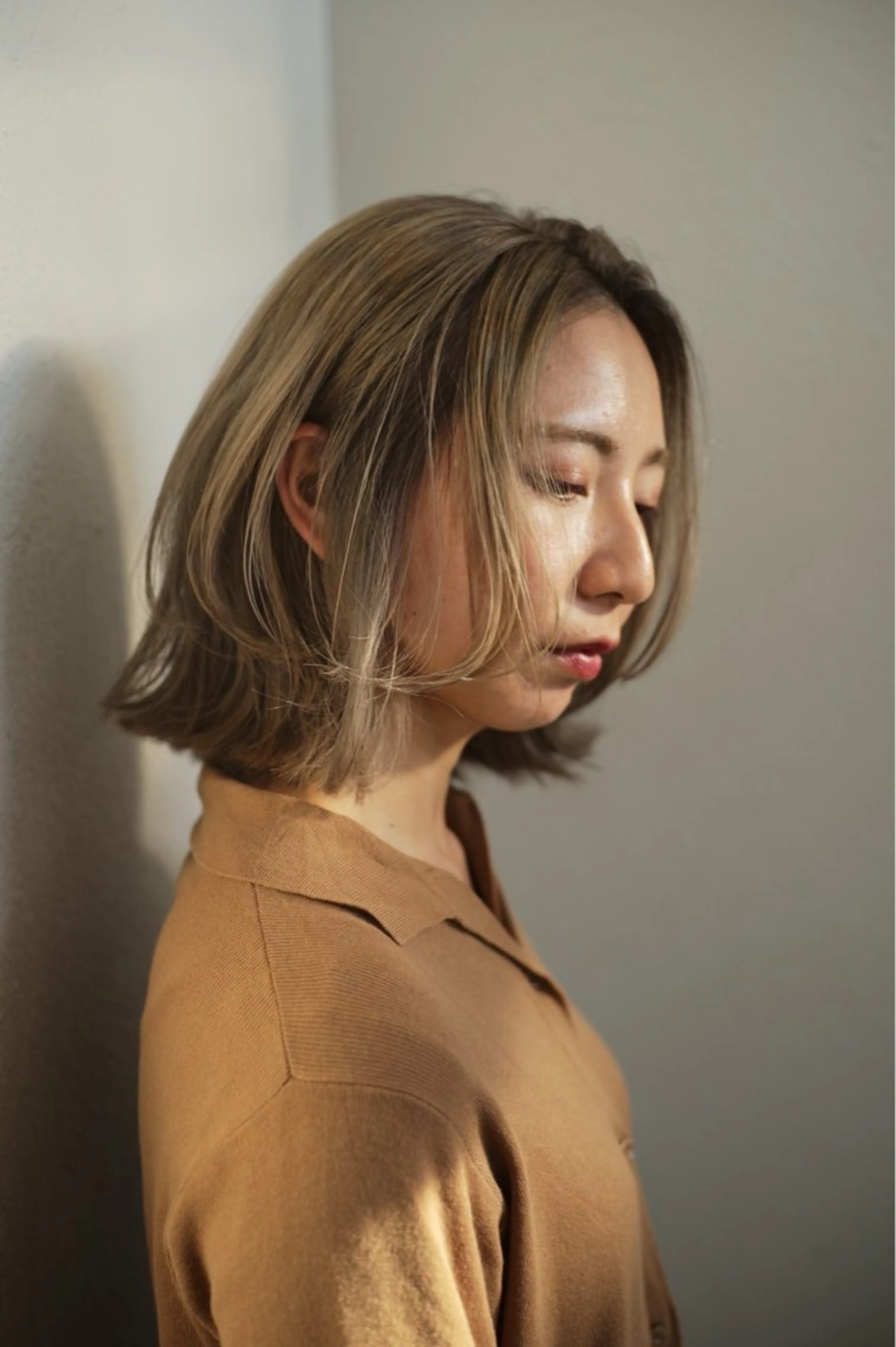 ミディアム カラー stylist田口 祐歩のヘアスタイル