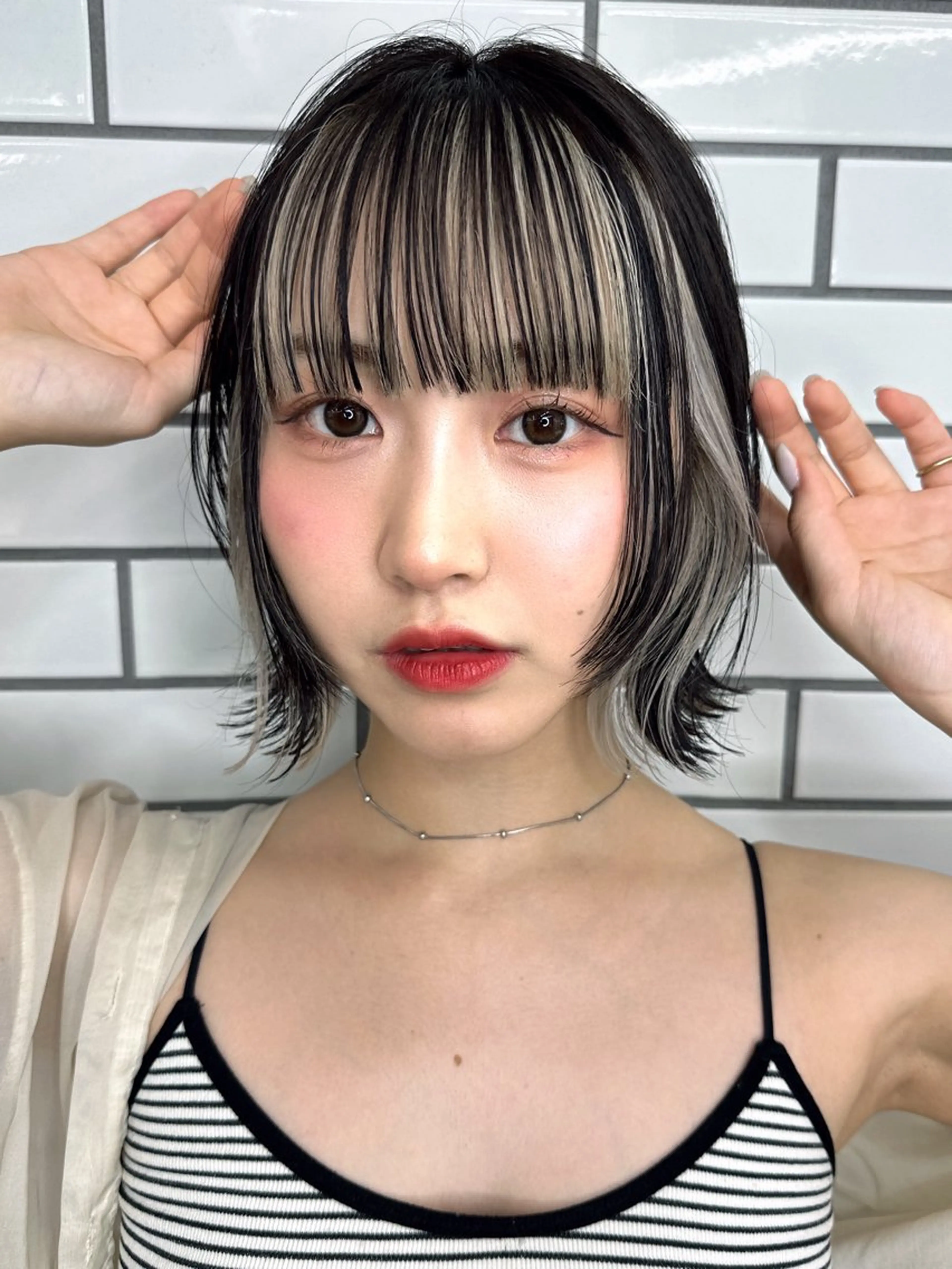 ショート カラー 韓国ヘア/艶カラー /田中悠佑のヘアスタイル