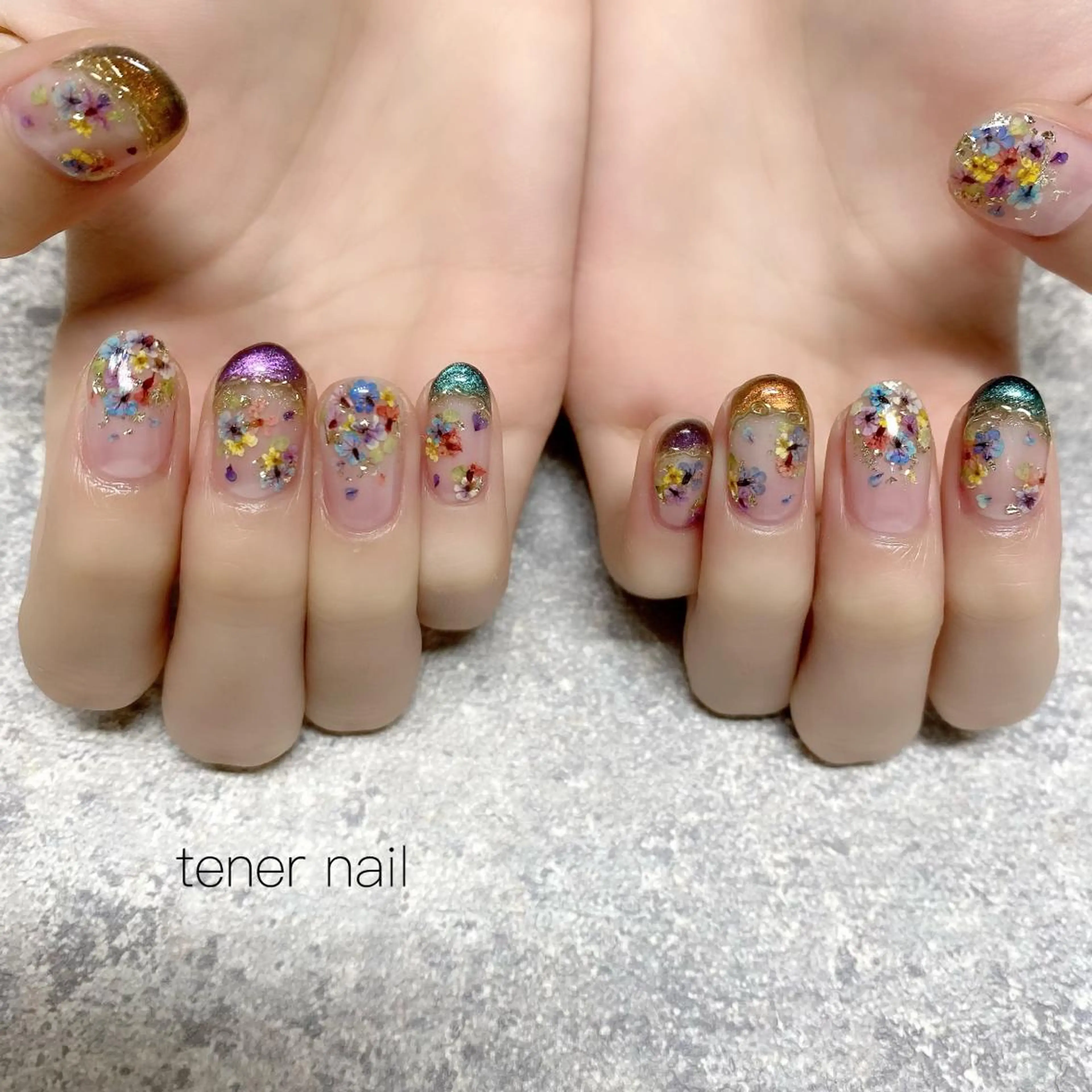 ネイル フラワーネイル テネルネイル tener nailのネイルデザイン