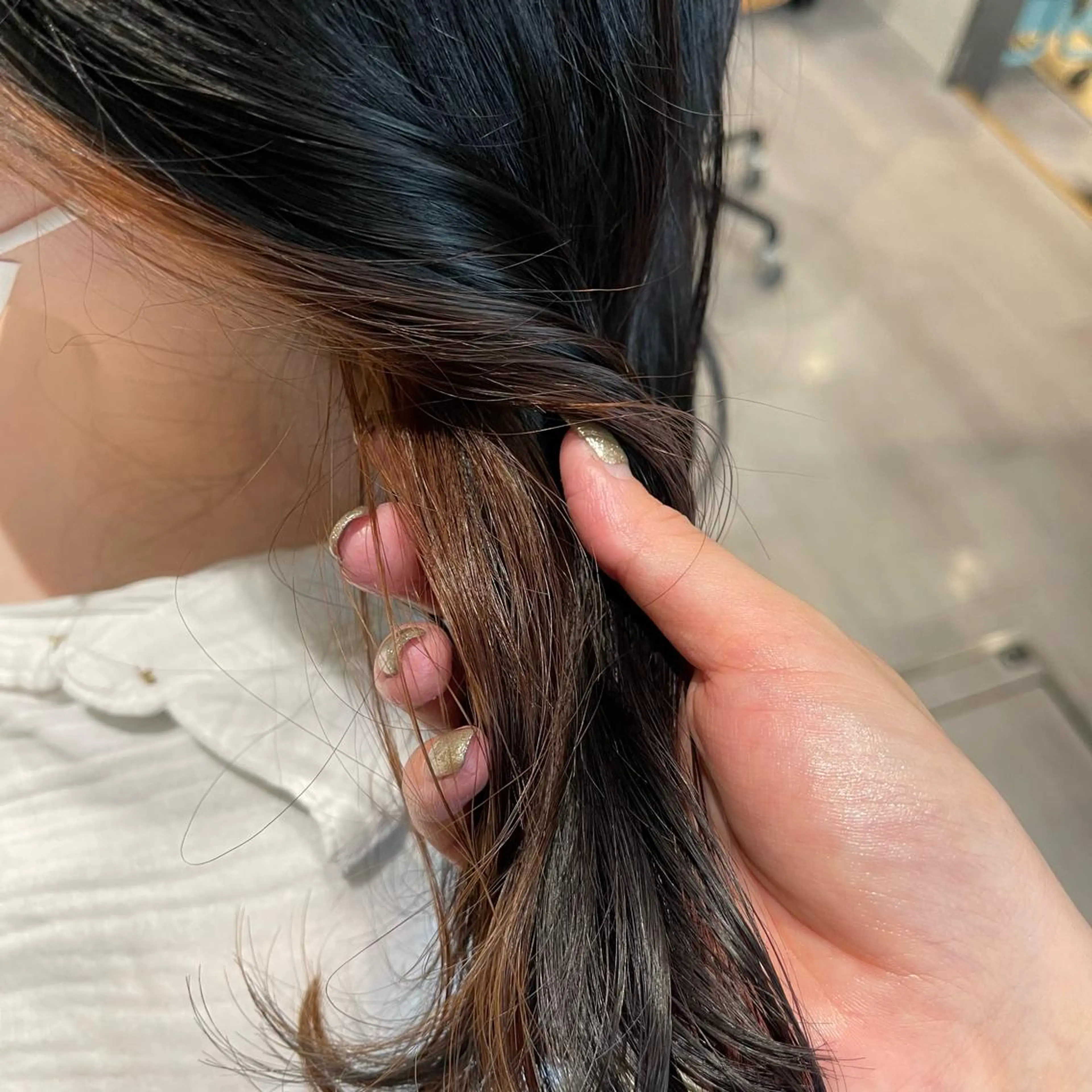 ミディアム カラー パーマ ヘアアレンジ トリートメント 高井瑠華🌼 ストカールカット特化のヘアスタイル