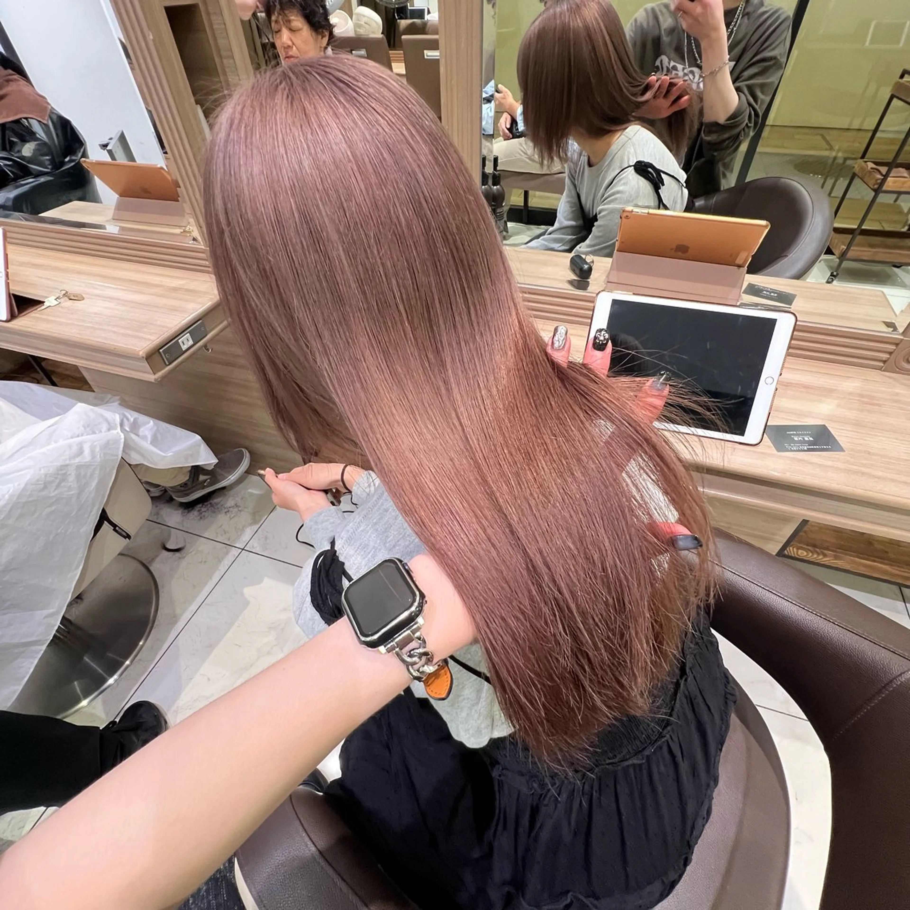 ロング カラー ヘアカラー トリートメント ブリーチ/デザイン 💎ryuyaのヘアスタイル