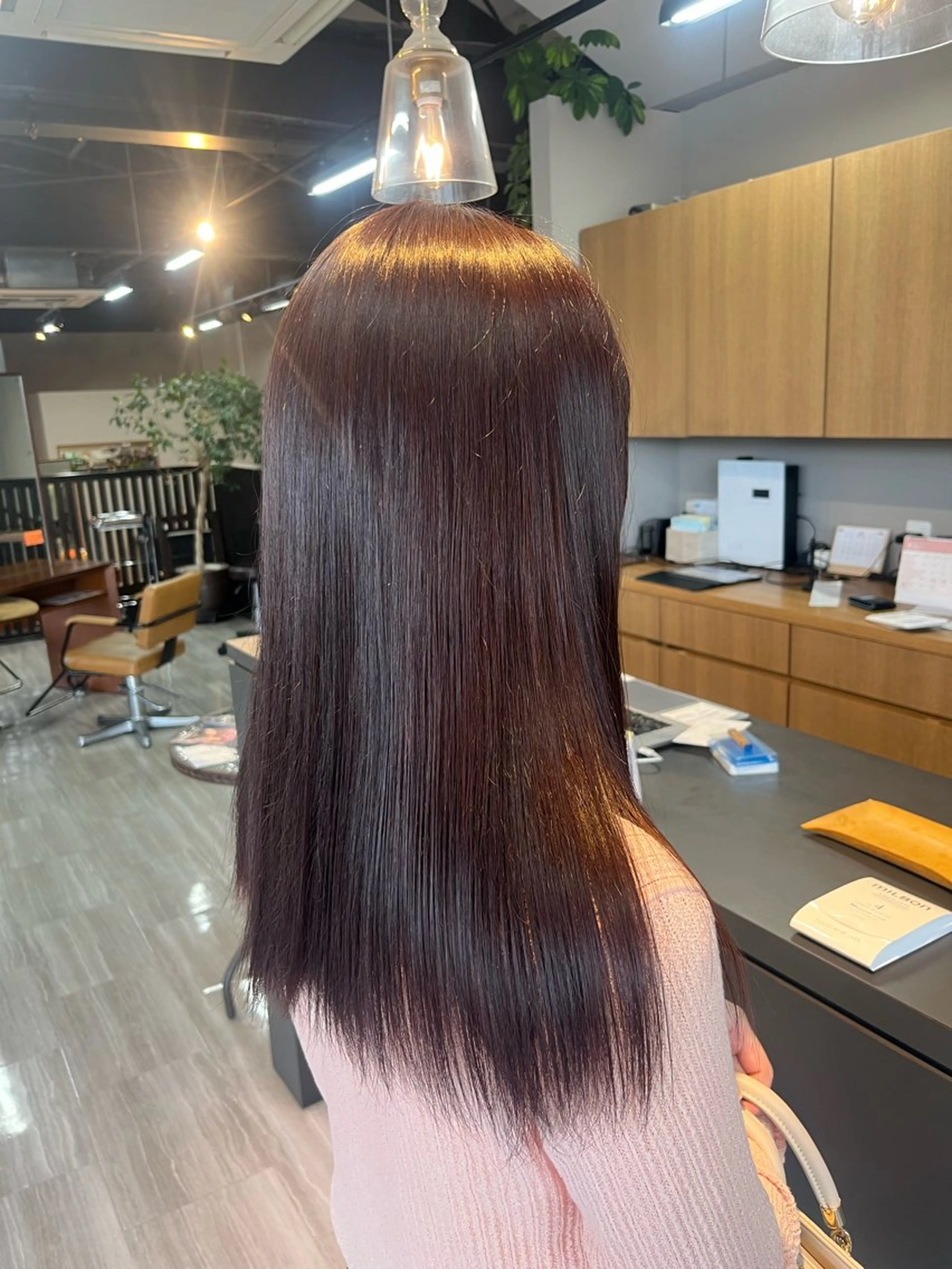 ミディアム alu yuinaのヘアスタイル