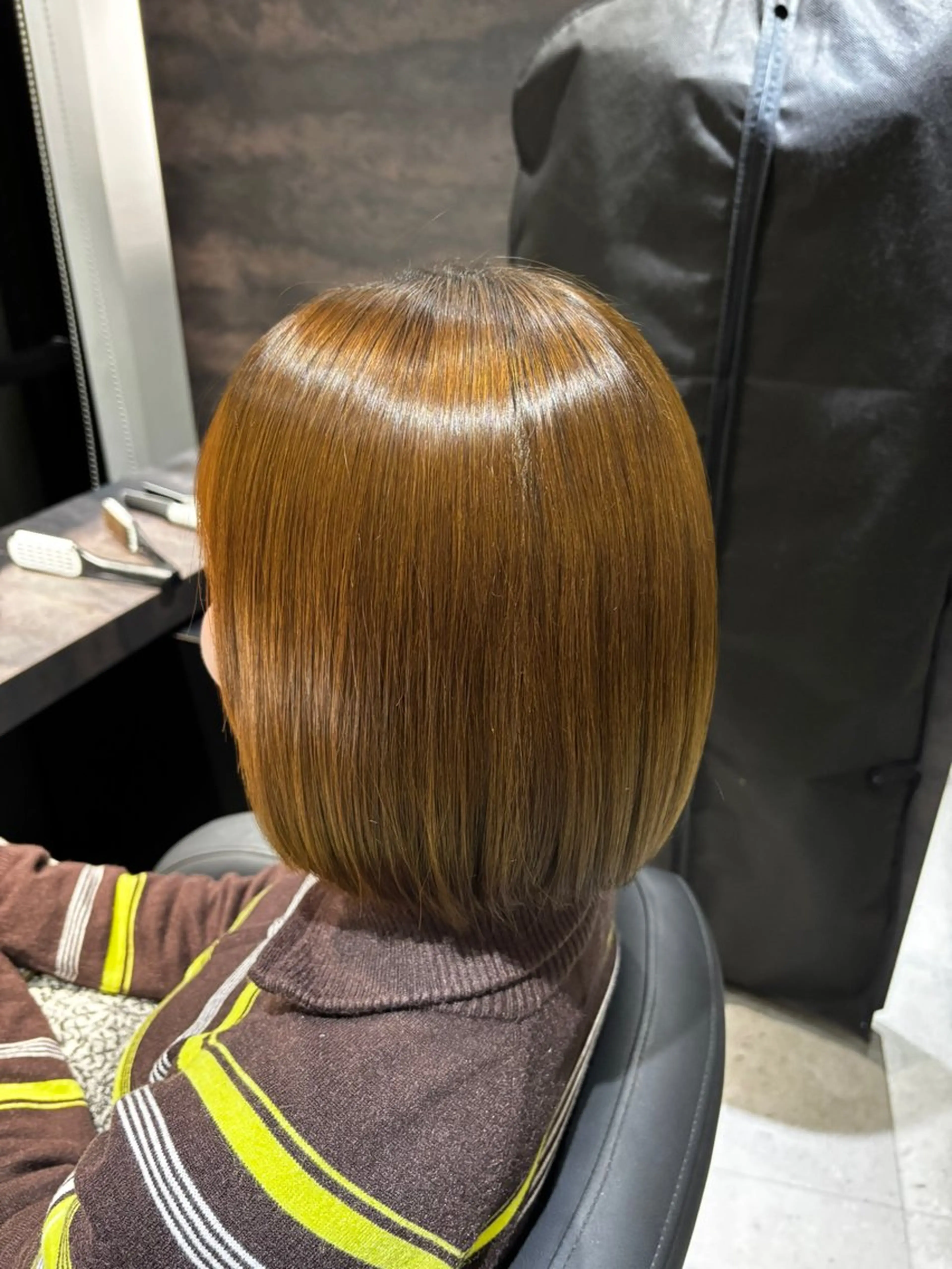 ミディアム カット 佐々木 輝人のヘアスタイル