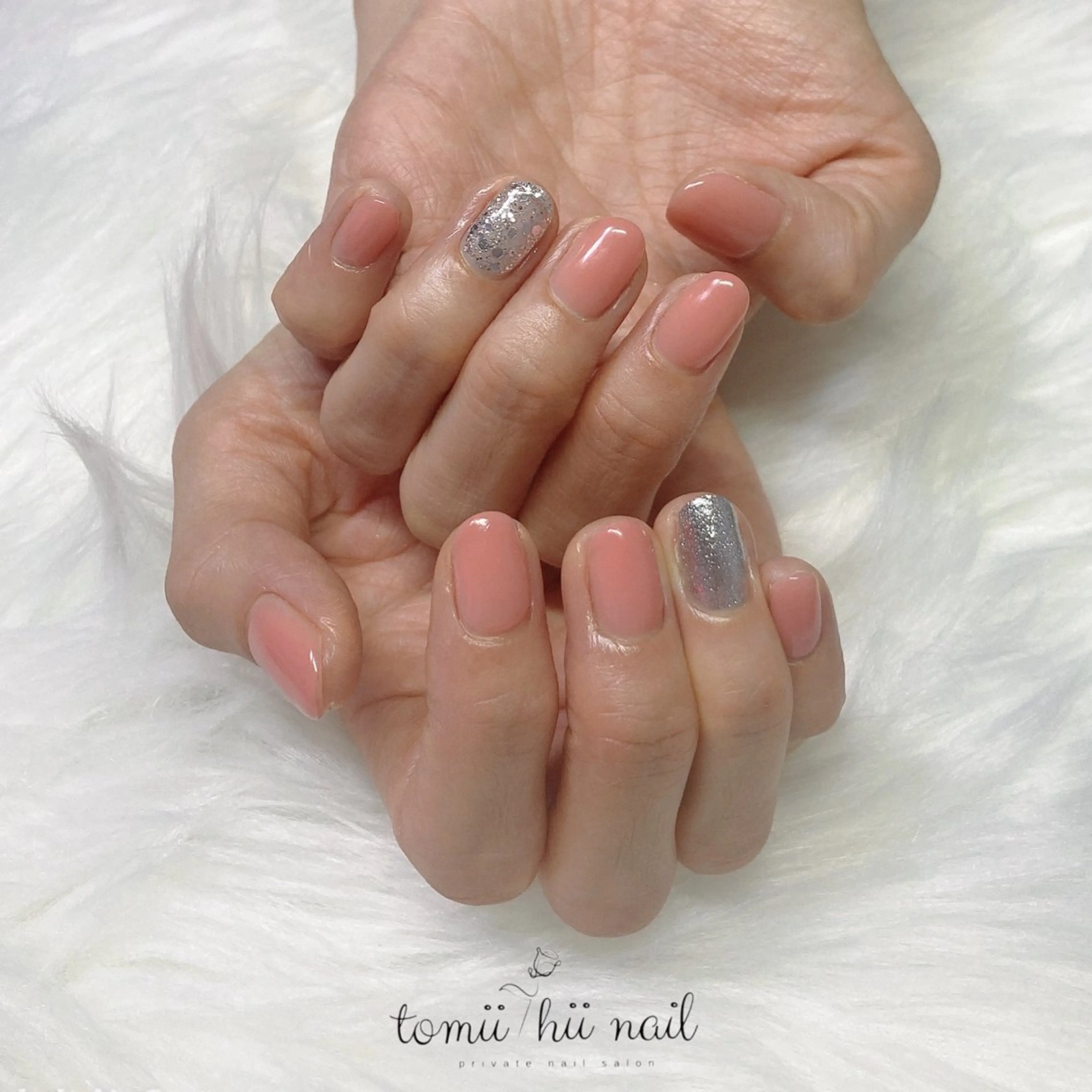 ネイル ラメ(グリッター) ワンカラーネイル シンプルネイル tomii-hii -nailのその他イメージ