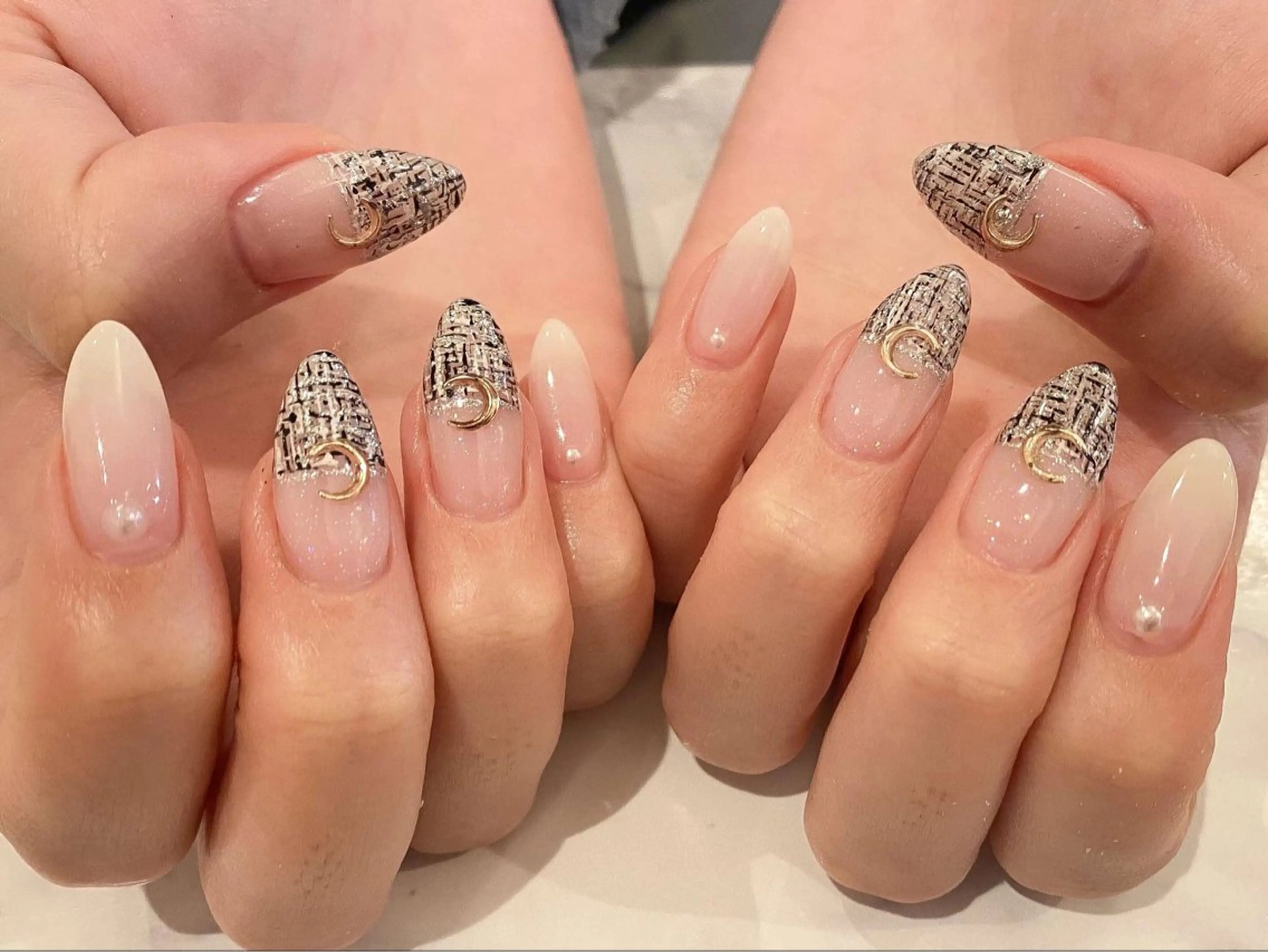 ネイル アートネイル 入学式 ジェルネイル ワンカラーネイル パラジェル f'bloom  L’ecrinのネイルデザイン