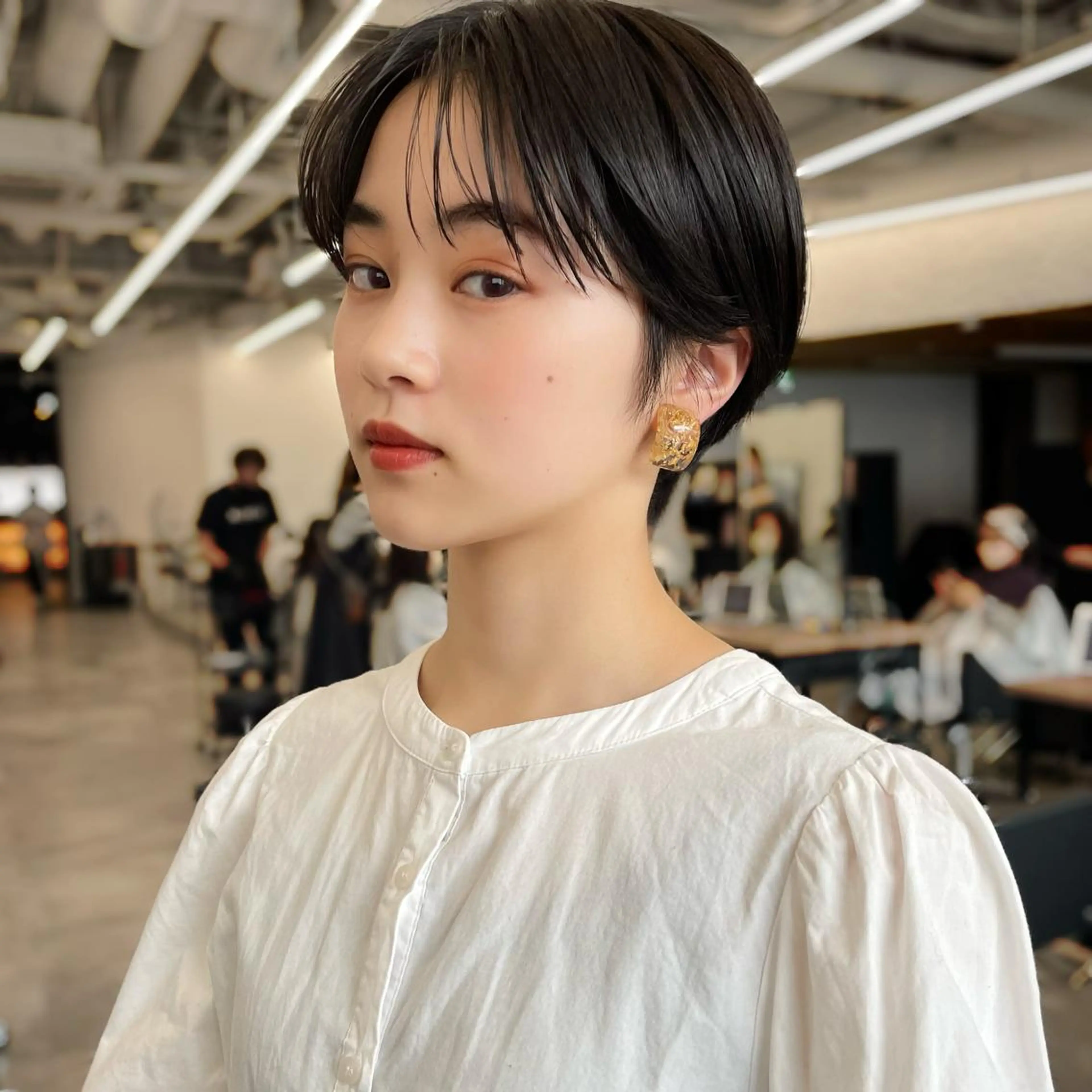 ショート カット 縮毛矯正 レイヤー/ショート透 明感カラー/西田祐賀のヘアスタイル