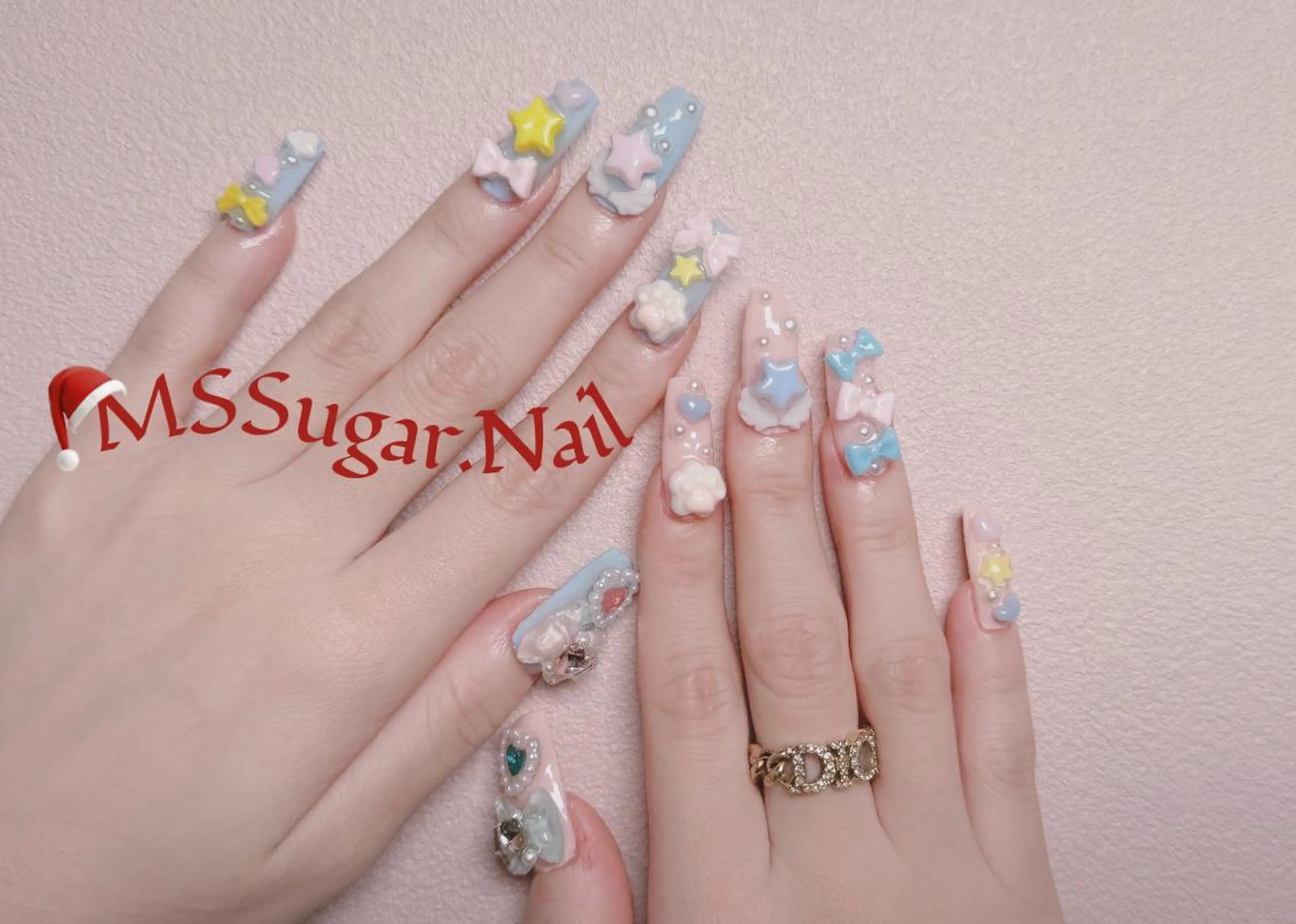 ネイル ハロウィン ロングネイル マグネットネイル スカルプネイル ネイルチップ MSSugar Nailのネイルデザイン
