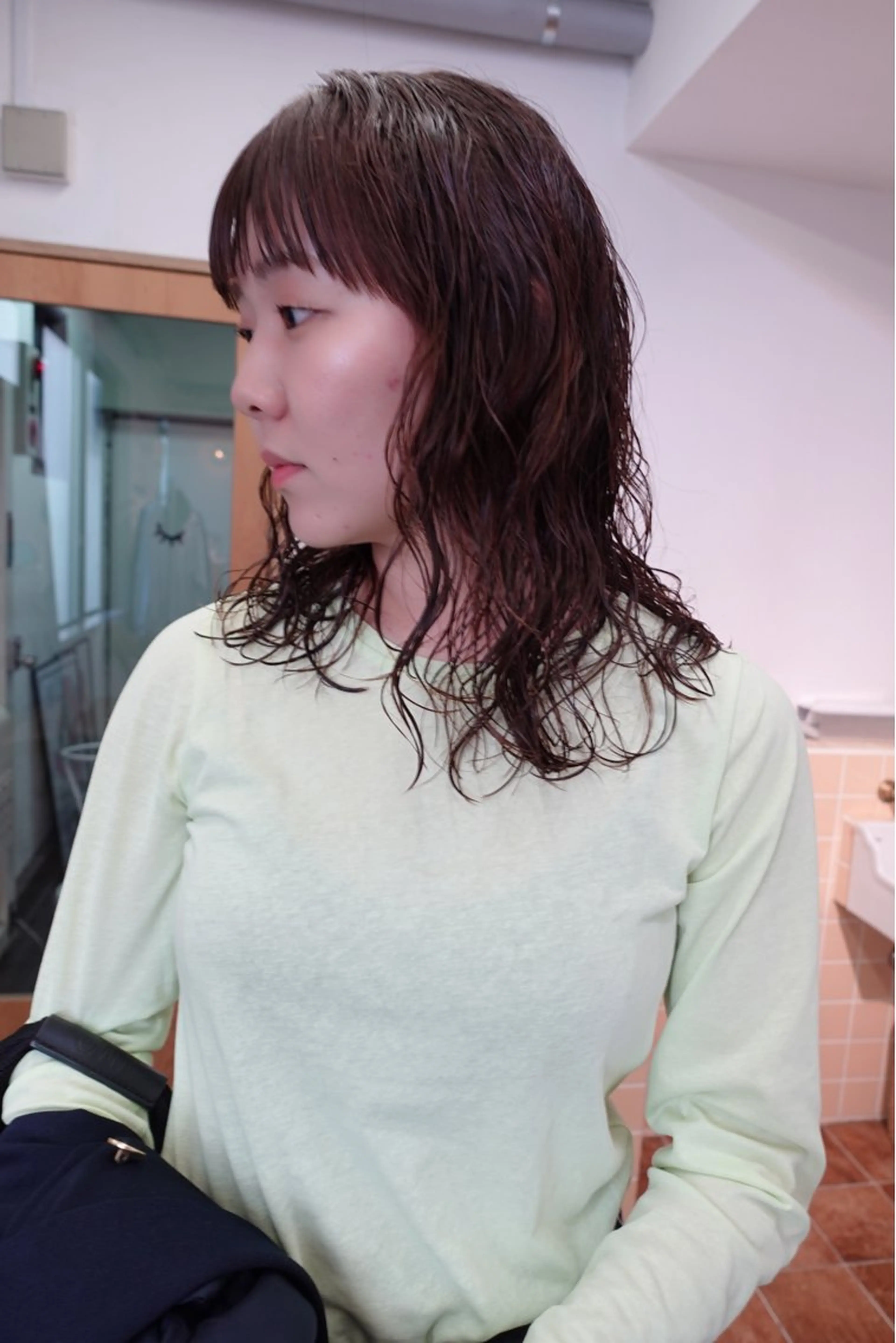 セミロング パーマ カット パーマ sakura🌸 レイヤー/韓国ヘアのヘアスタイル