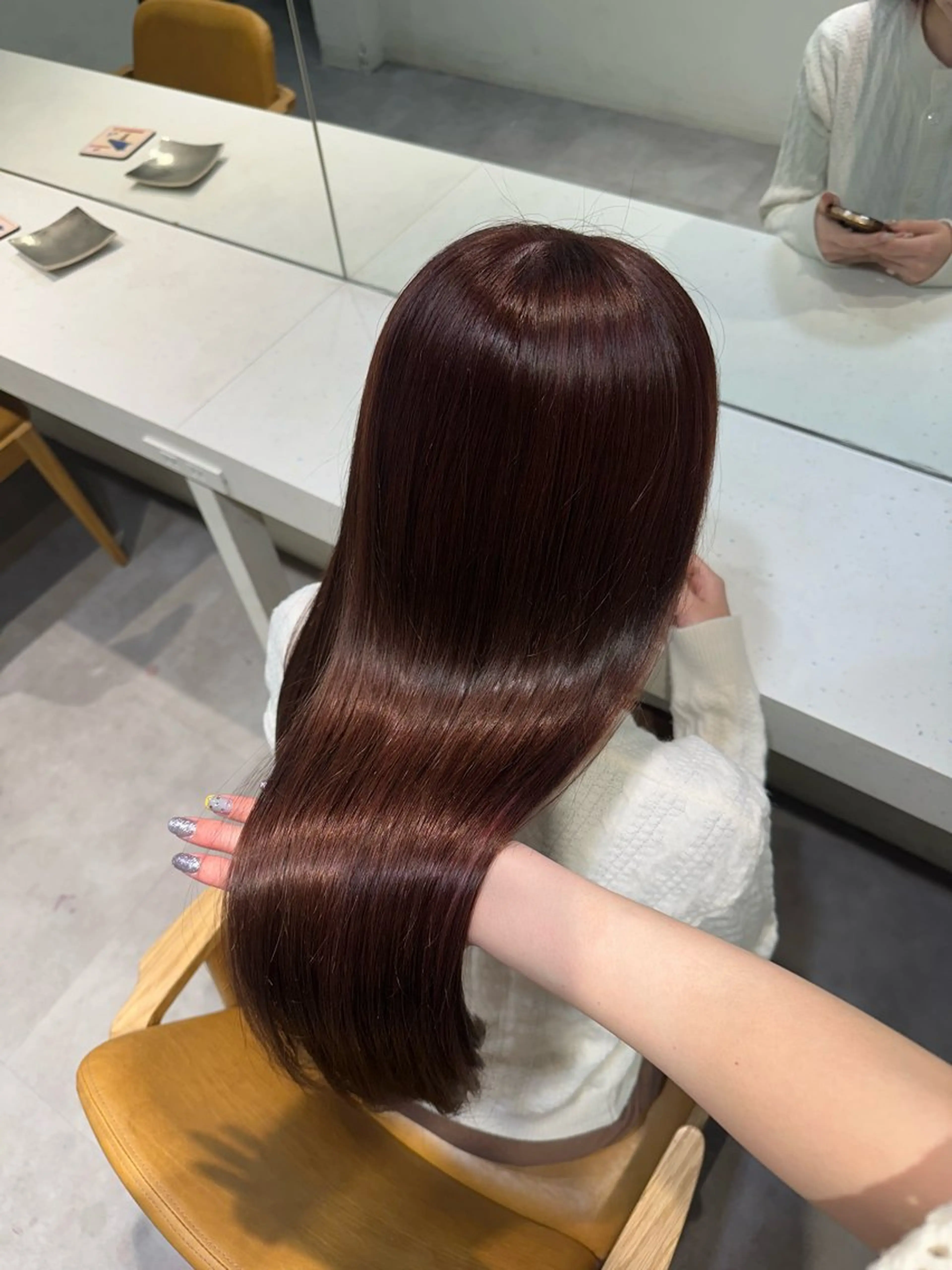 ロング カラー カット ヘアカラー HANAME 原宿美容室のヘアスタイル