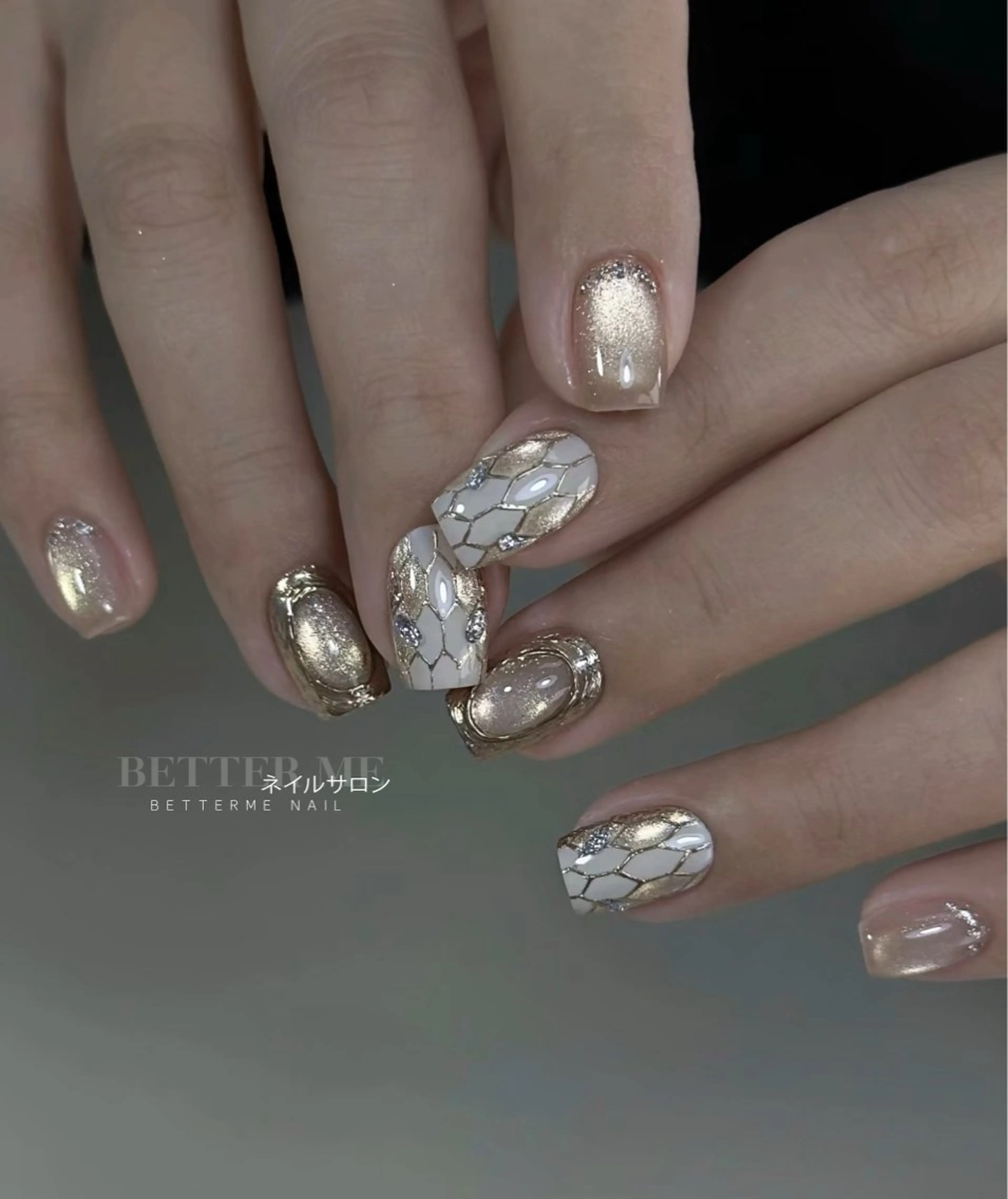 ネイル ハンドネイル BETTER ME ネイルサロン池田公園のネイルデザイン