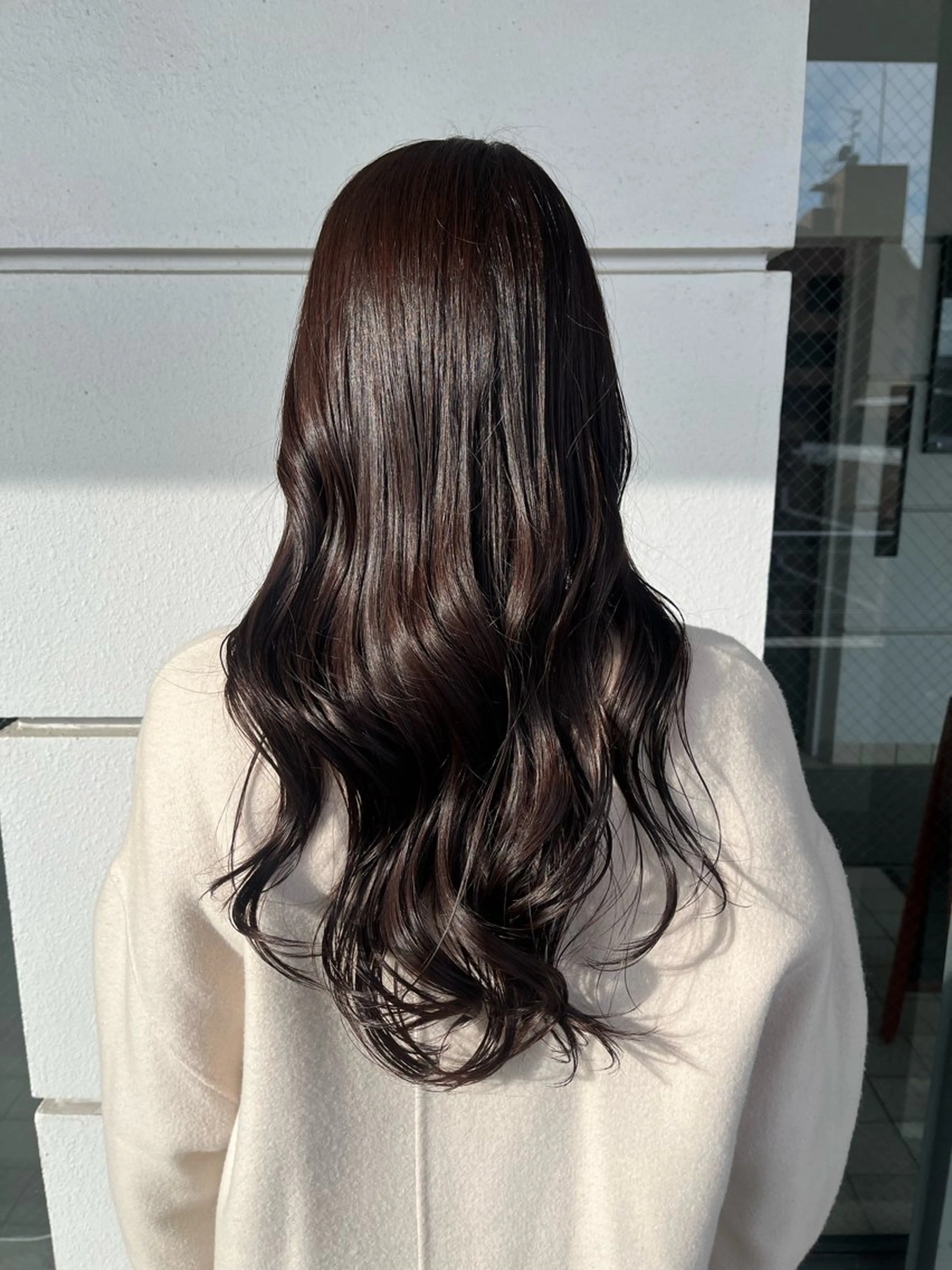 ロング カット ヘアカラー トリートメント 髪質改善×ブリーチ 無しWカラー🫧天神のヘアスタイル