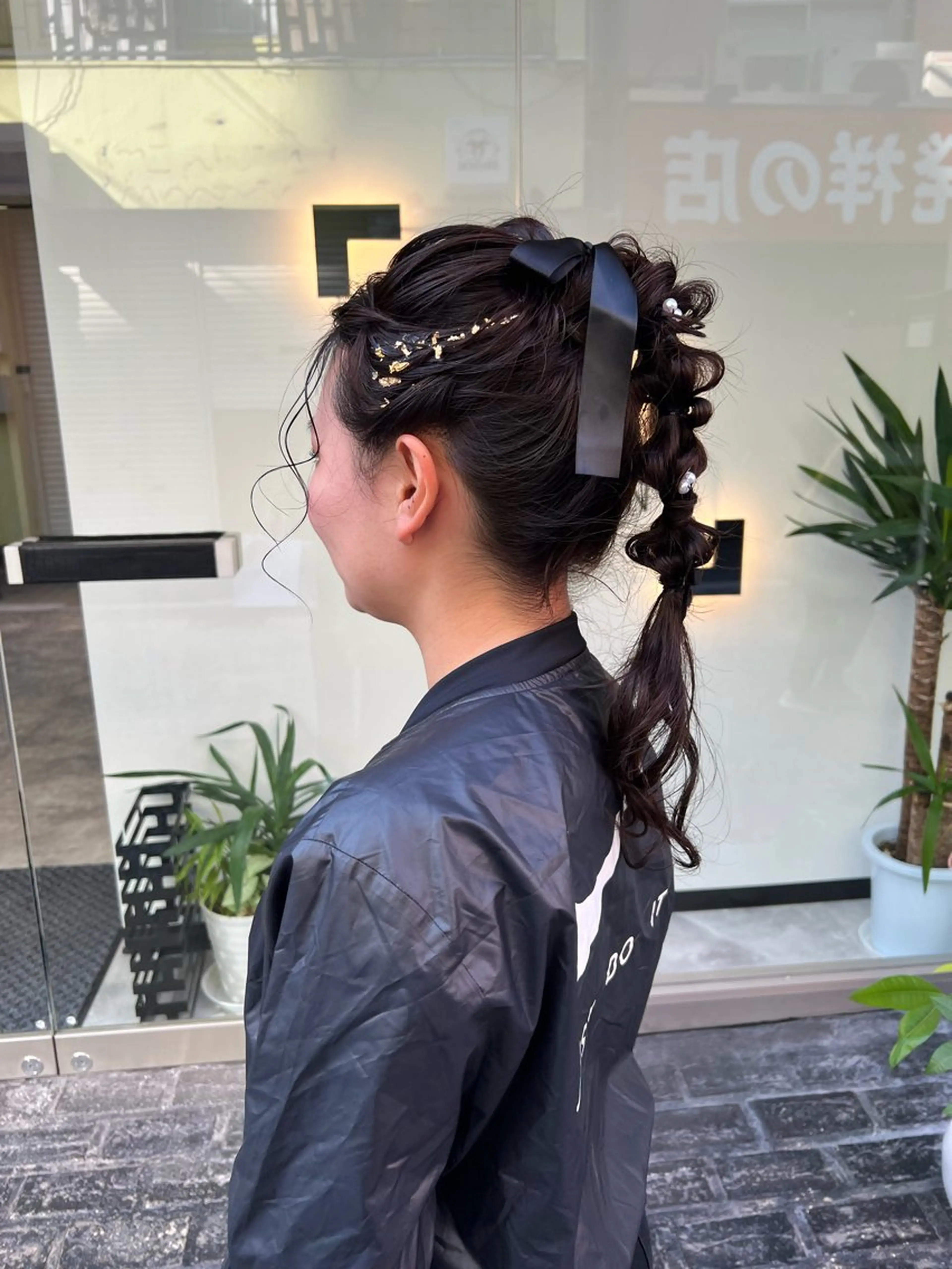 ロング カラー ヘアアレンジ ポニーテール 「sumi」 AMIのヘアスタイル