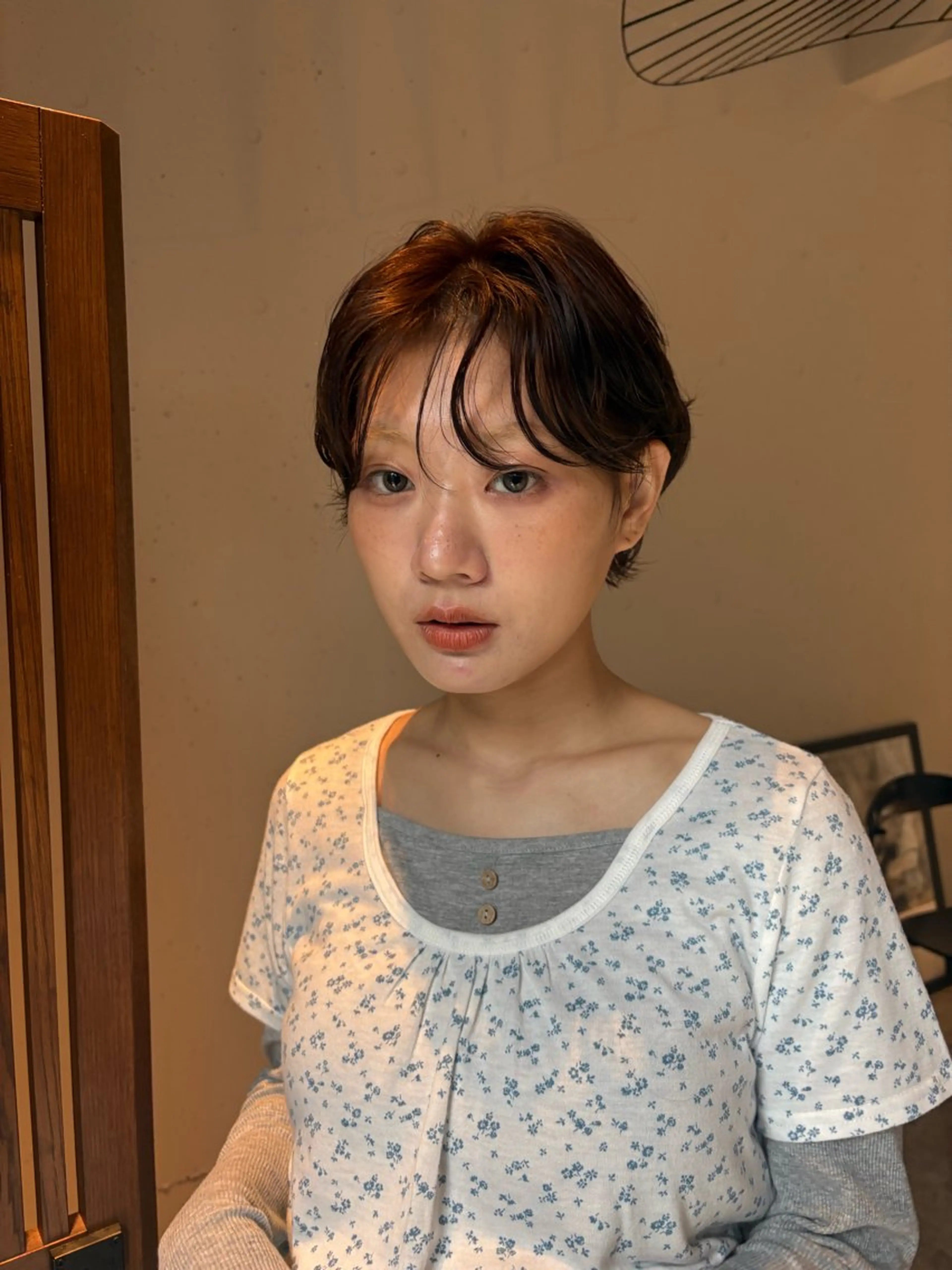 ショート ヘアカラー 竹下 浩一のヘアスタイル